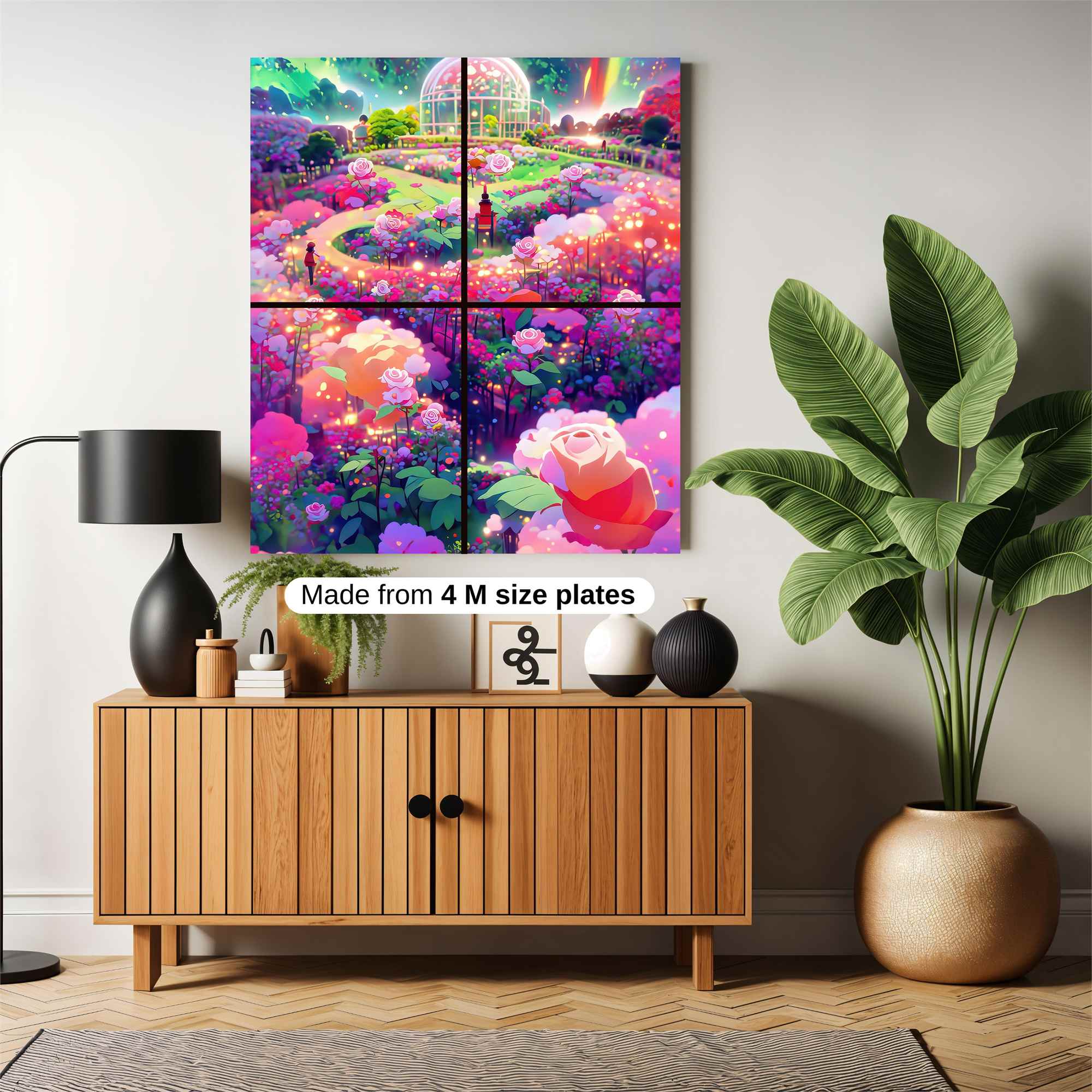 Floral Dreamscape Safe Wall Magnetic / M