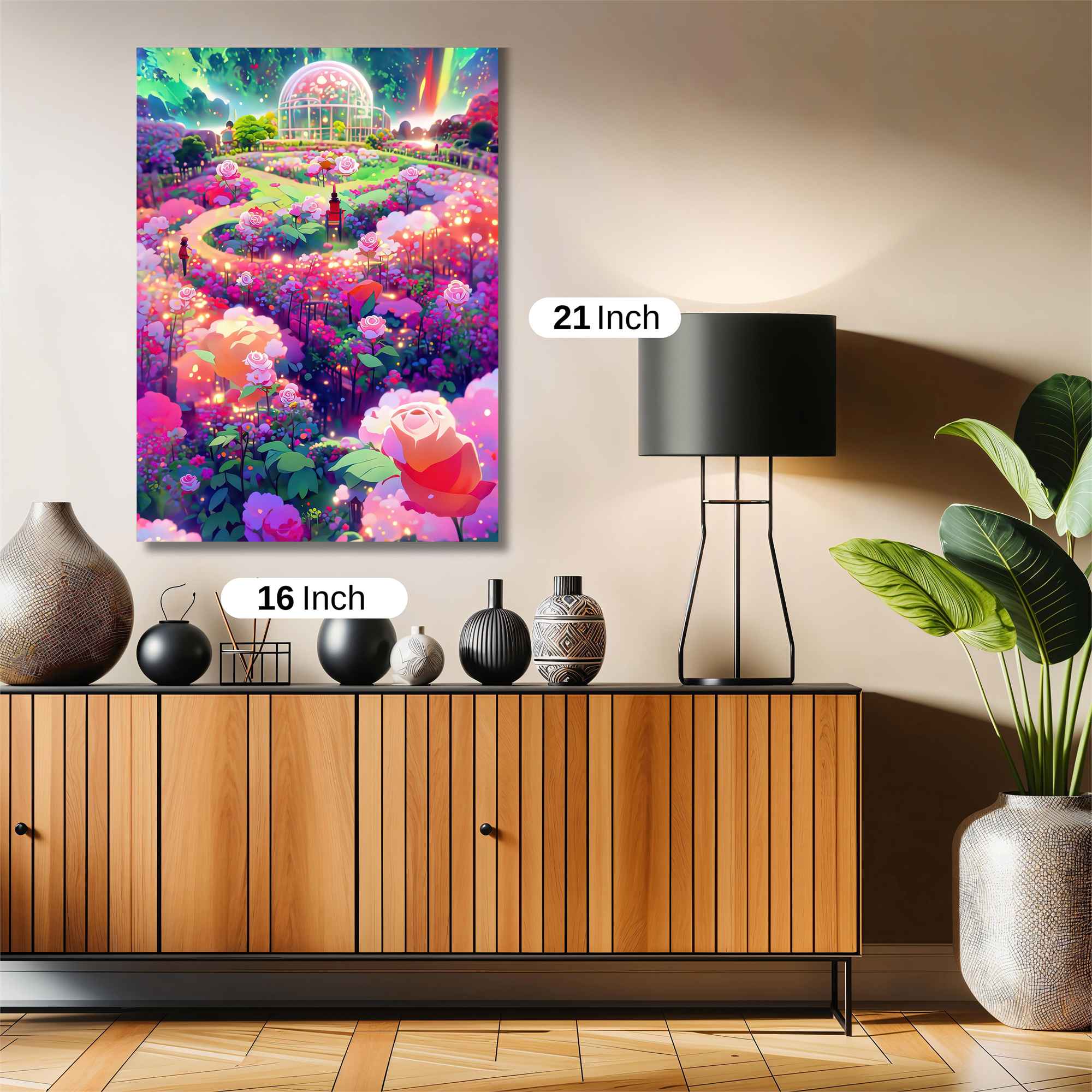 Floral Dreamscape Safe Wall Magnetic / M