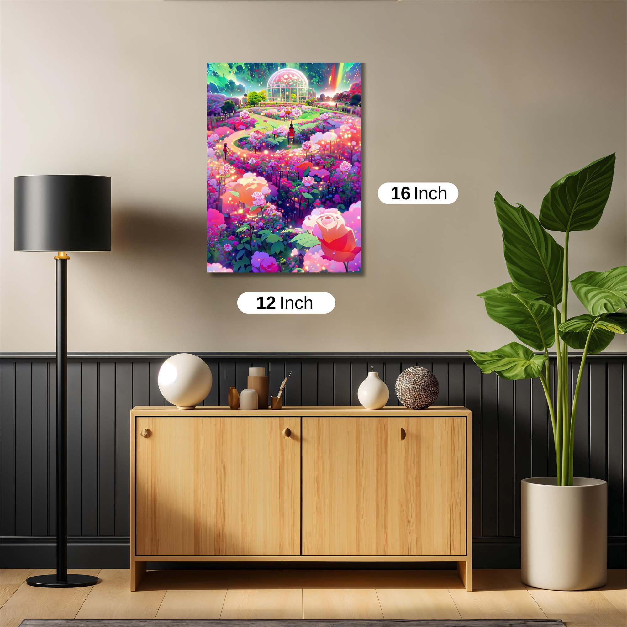 Floral Dreamscape Safe Wall Magnetic / M