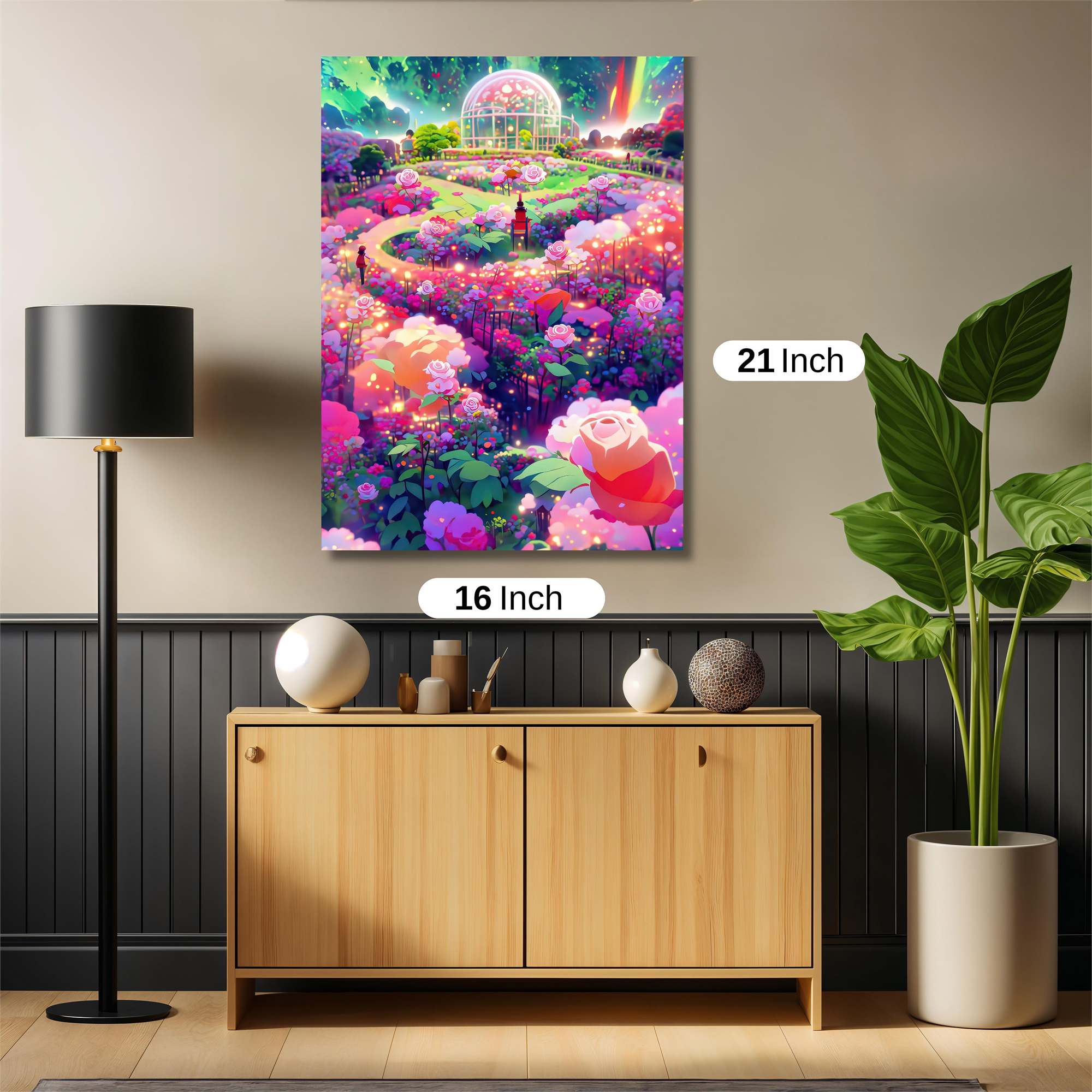 Floral Dreamscape Safe Wall Magnetic / M