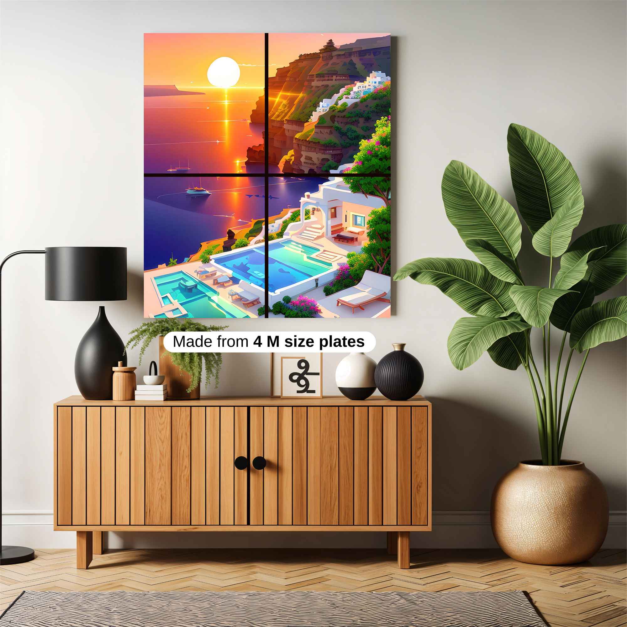 Santorini Serenity Safe Wall Magnetic / M