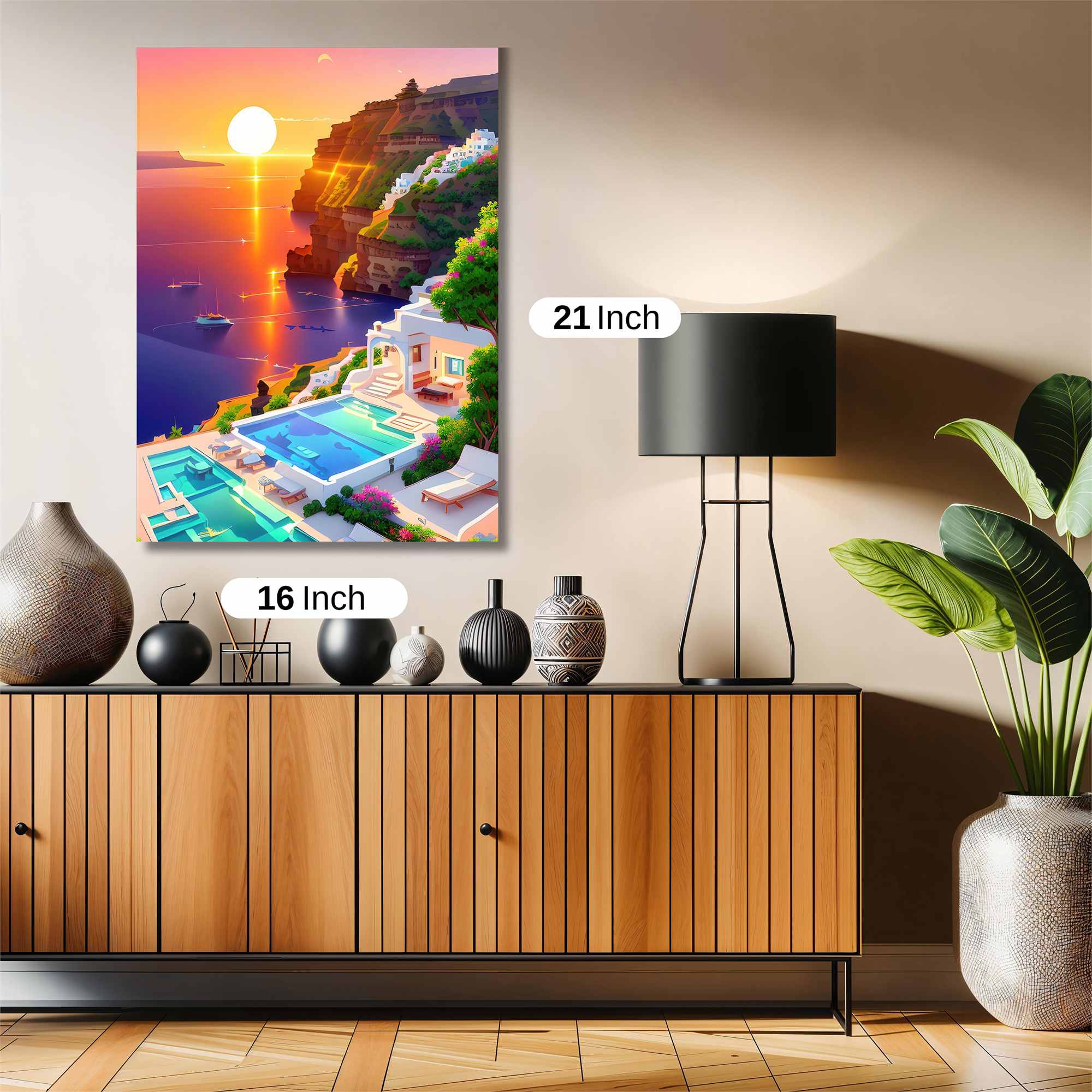 Santorini Serenity Safe Wall Magnetic / M