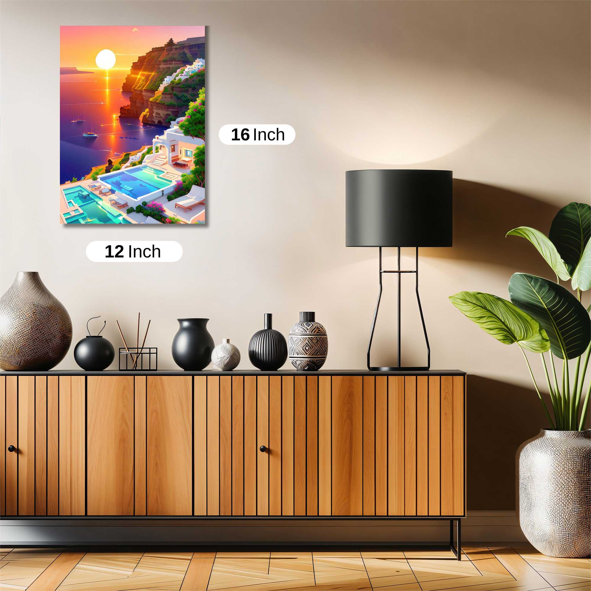 Santorini Serenity Safe Wall Magnetic / M