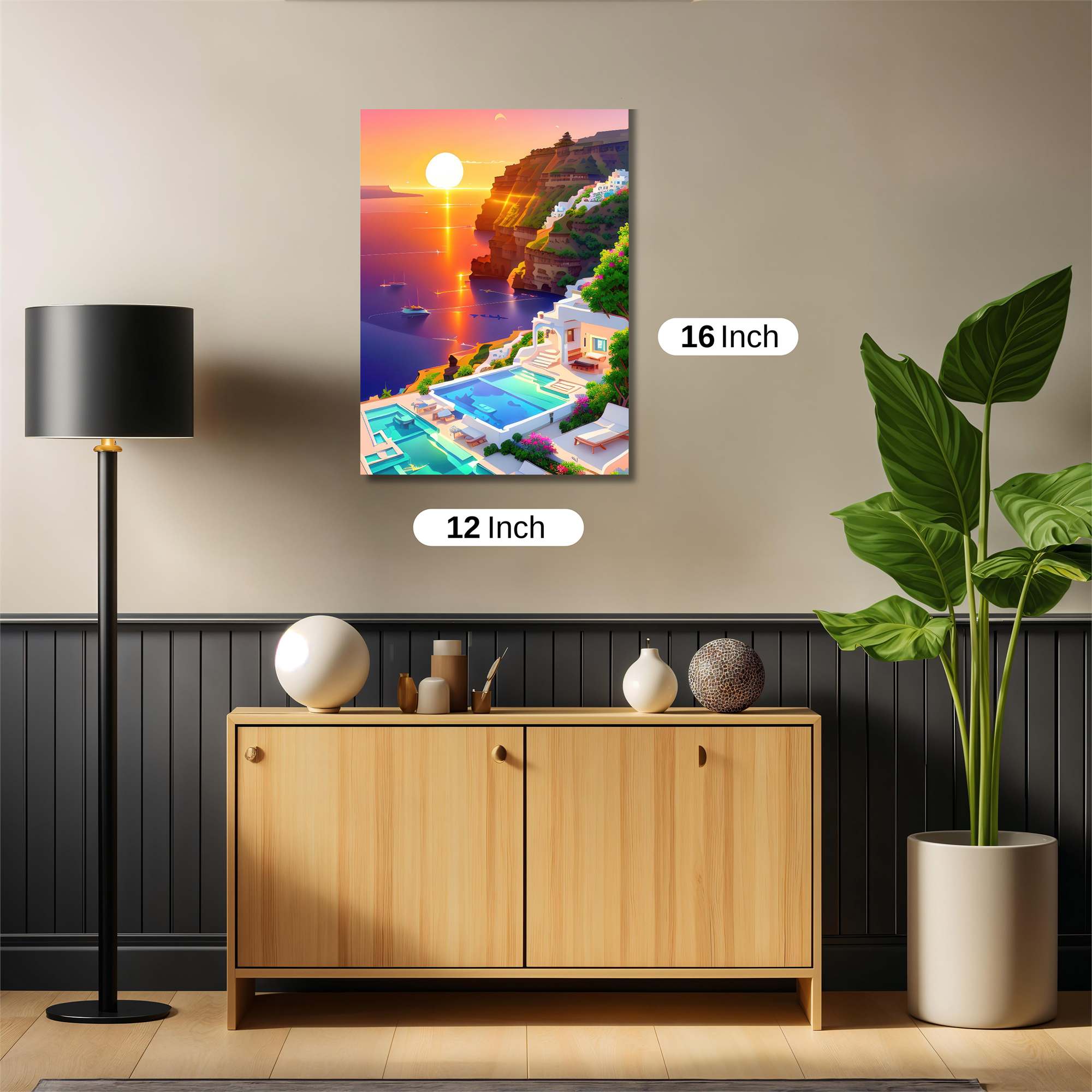 Santorini Serenity Safe Wall Magnetic / M
