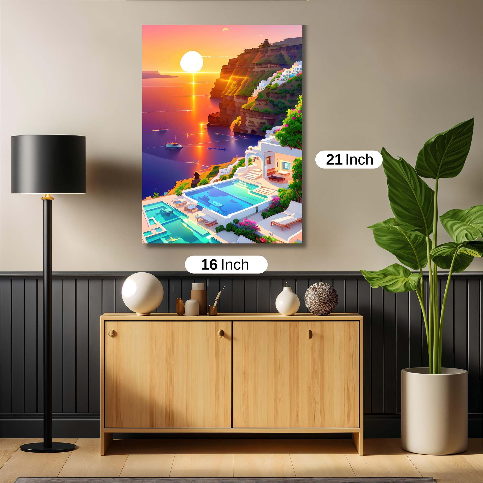 Santorini Serenity Safe Wall Magnetic / M