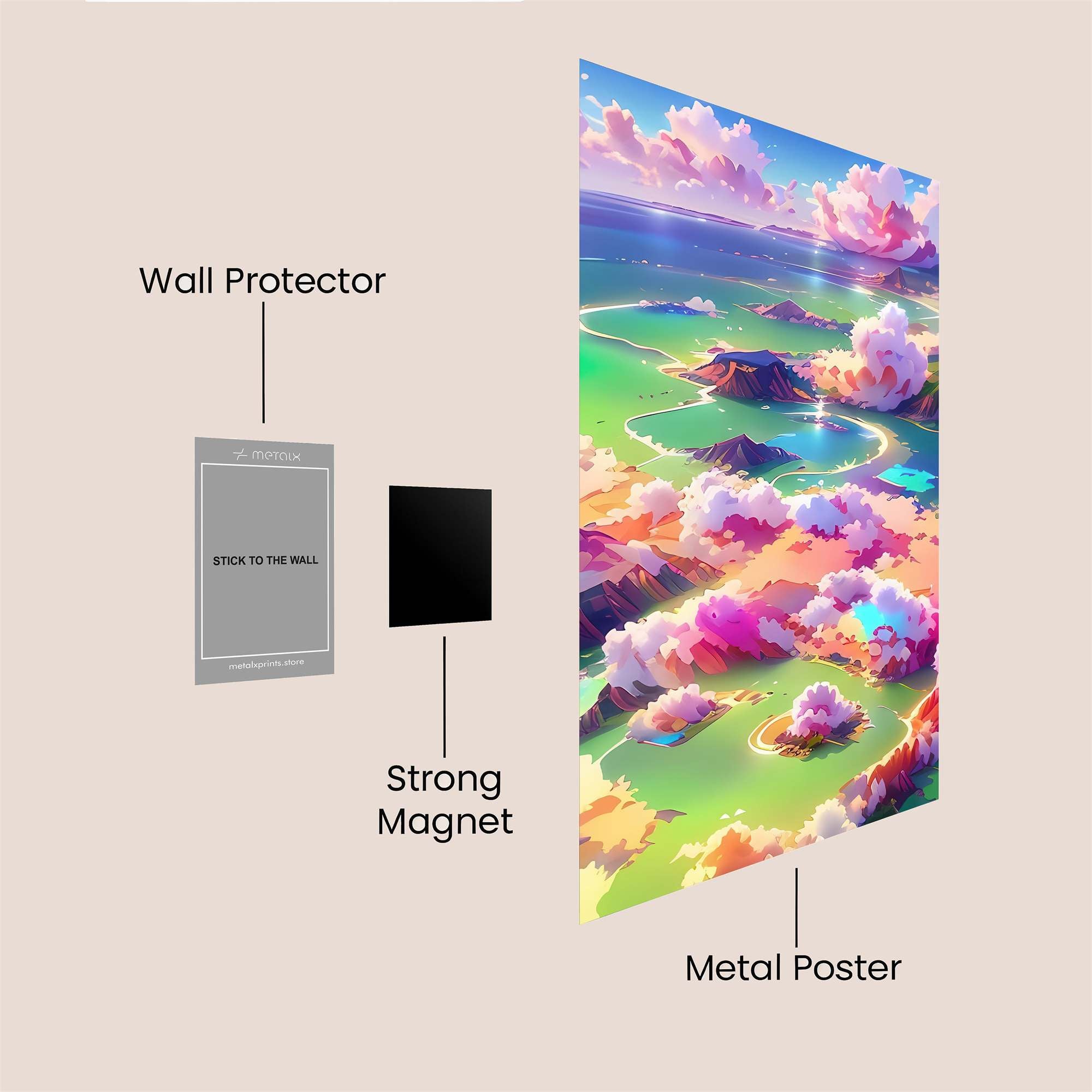 Dreamscape Serenity Safe Wall Magnetic / M