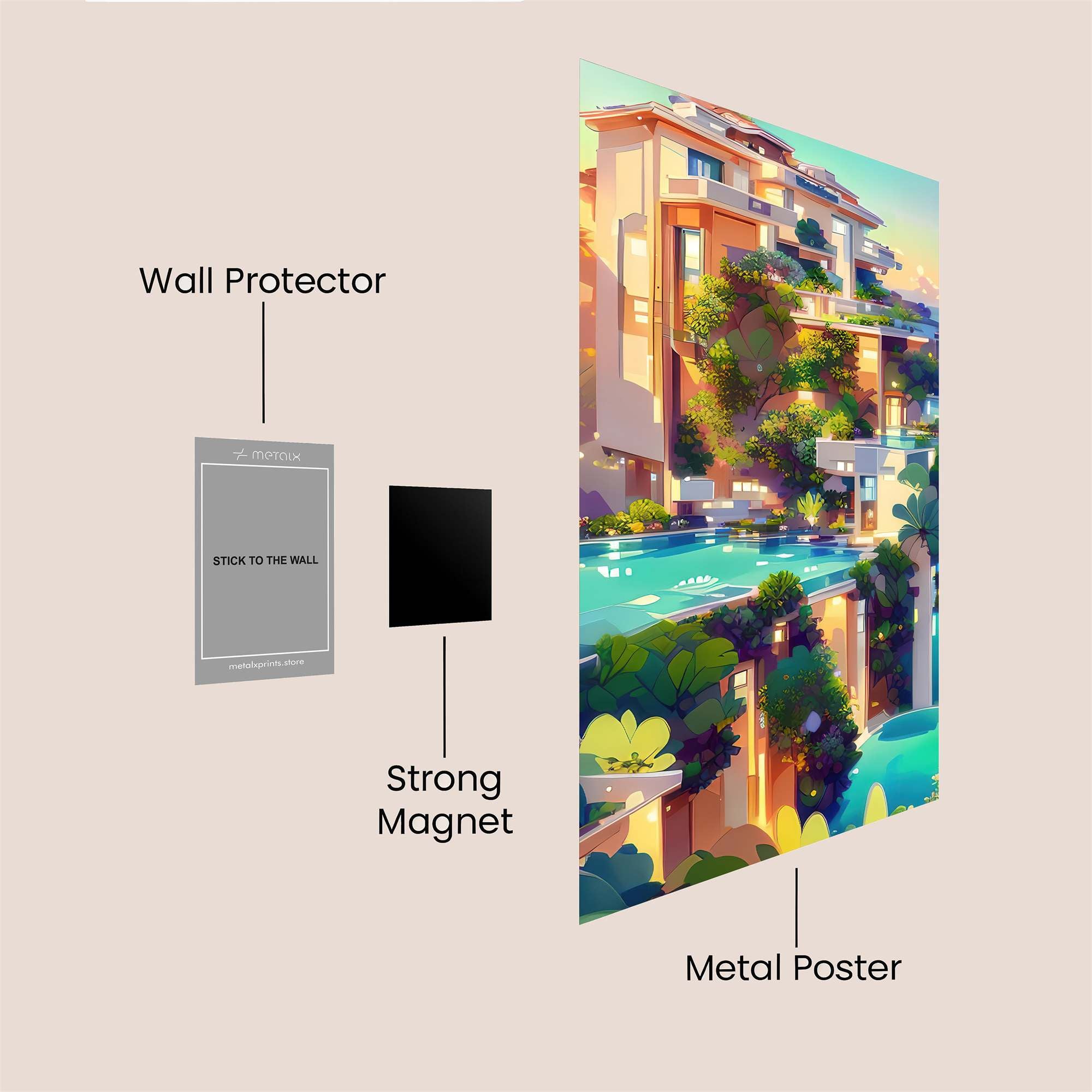 Eco Haven Safe Wall Magnetic / M