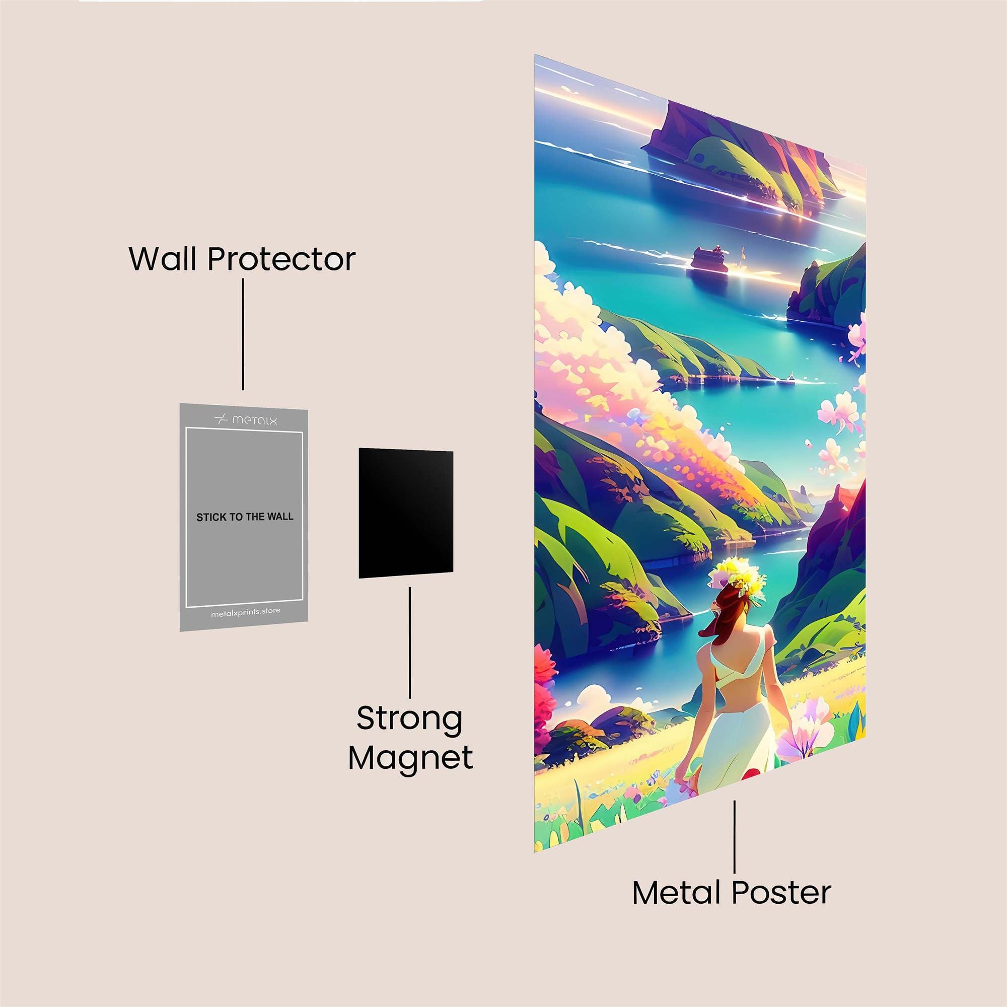 Island Bliss Safe Wall Magnetic / M