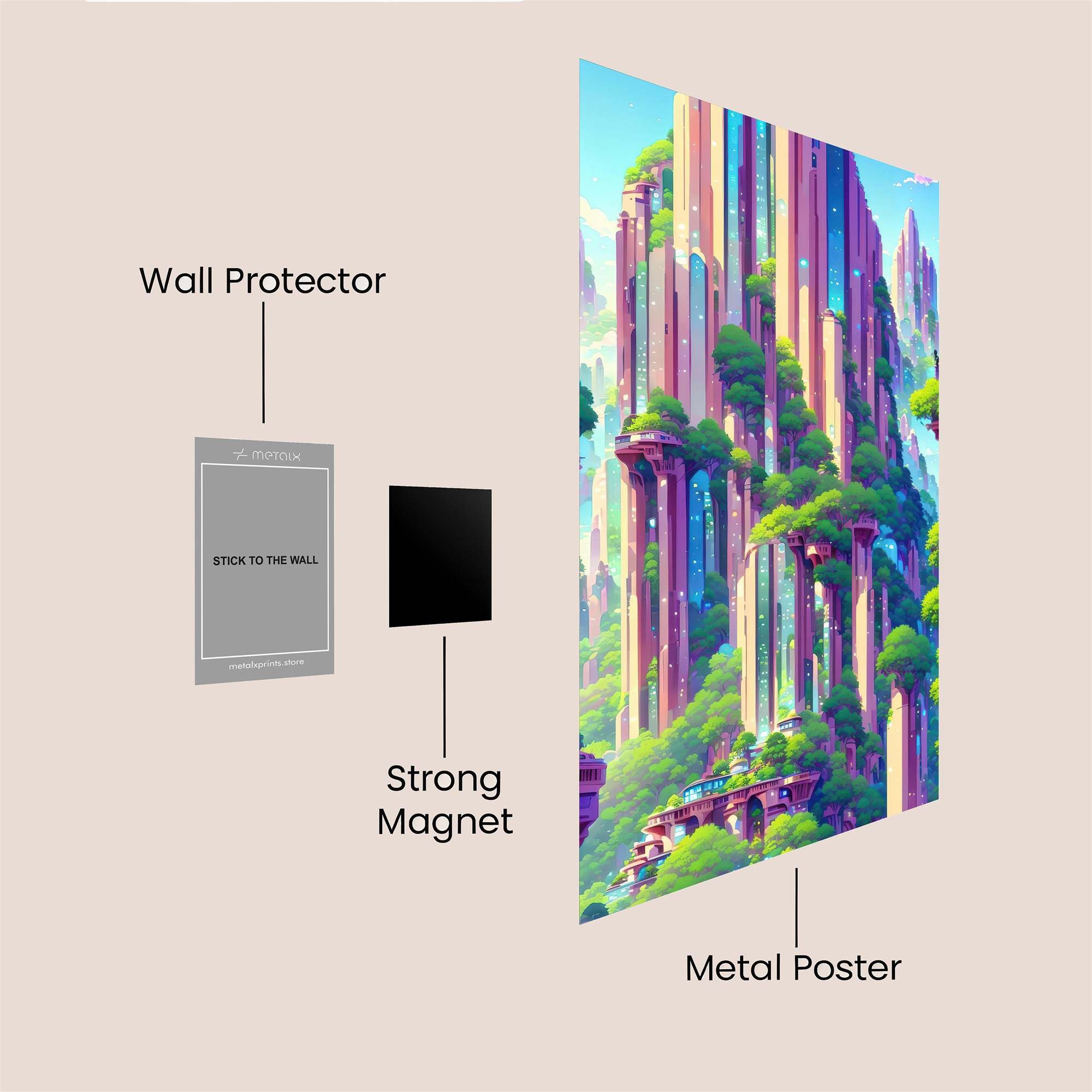 Skyward Serenity Safe Wall Magnetic / M