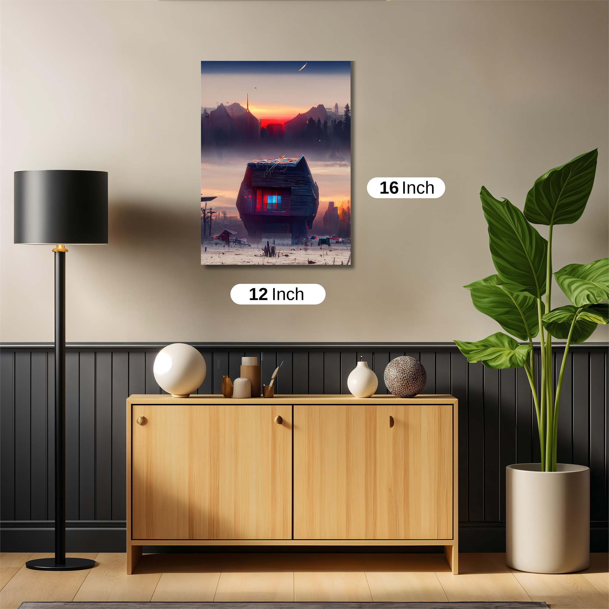 Cabin Twilight Safe Wall Magnetic / M
