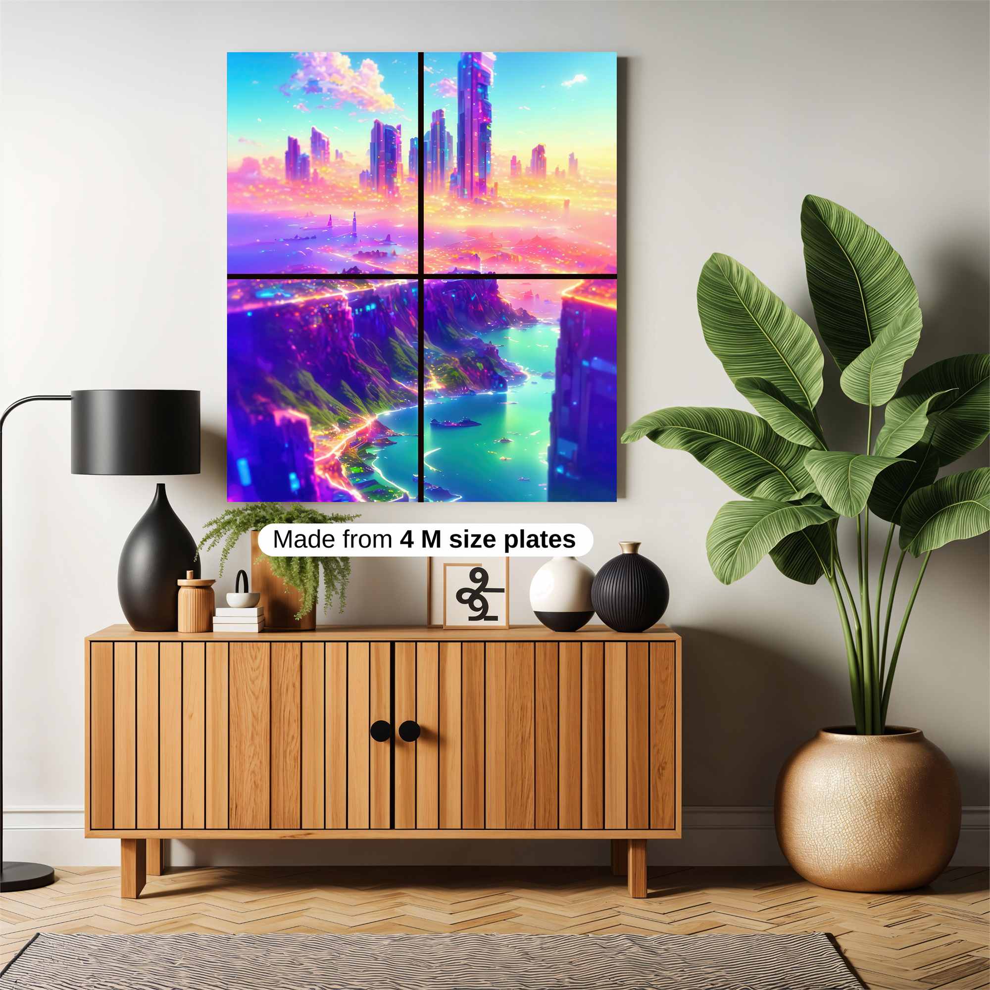 Neon Serenity Safe Wall Magnetic / M
