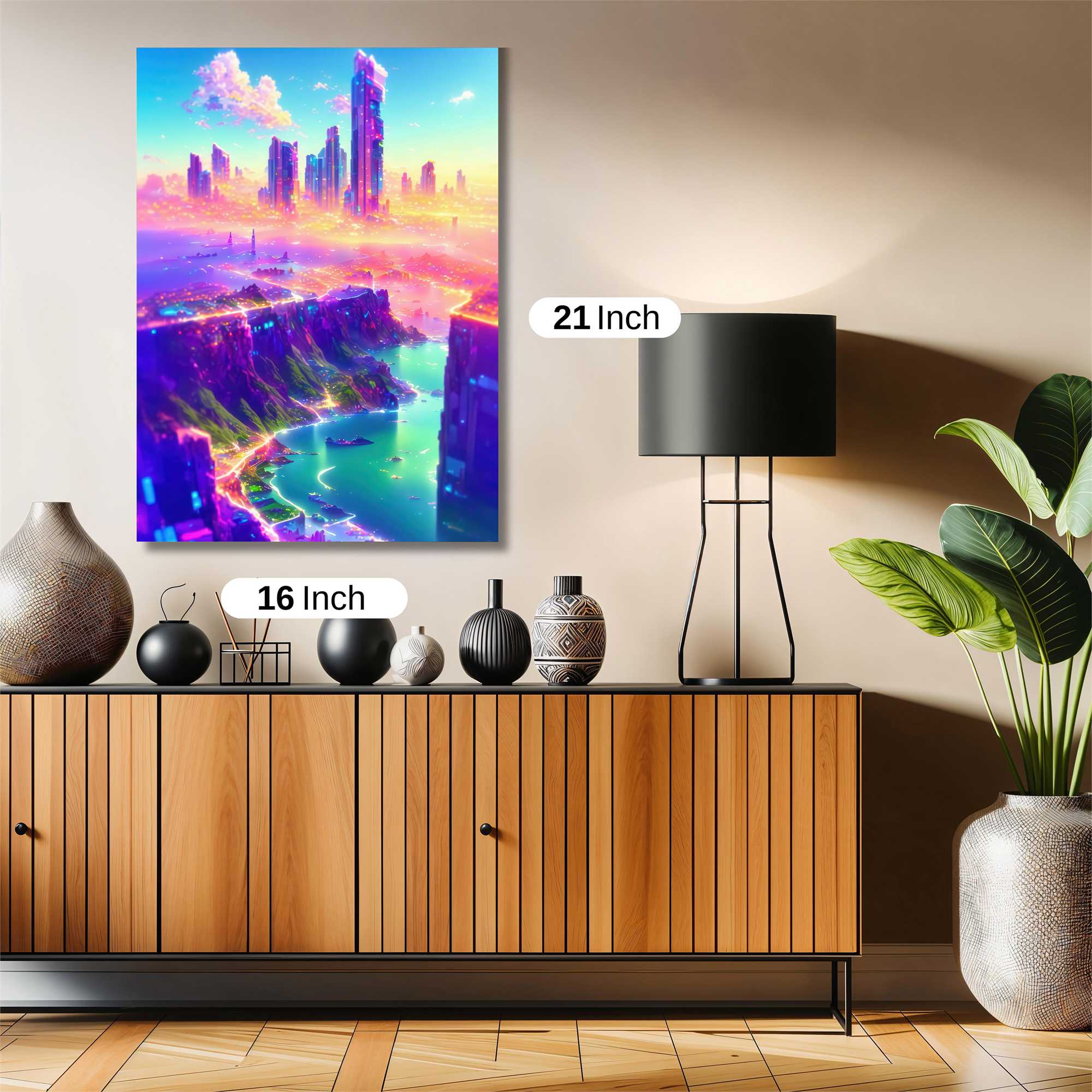Neon Serenity Safe Wall Magnetic / M