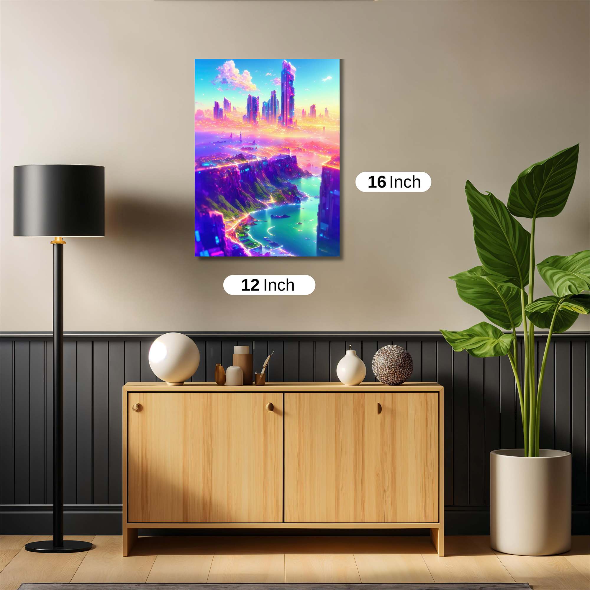 Neon Serenity Safe Wall Magnetic / M