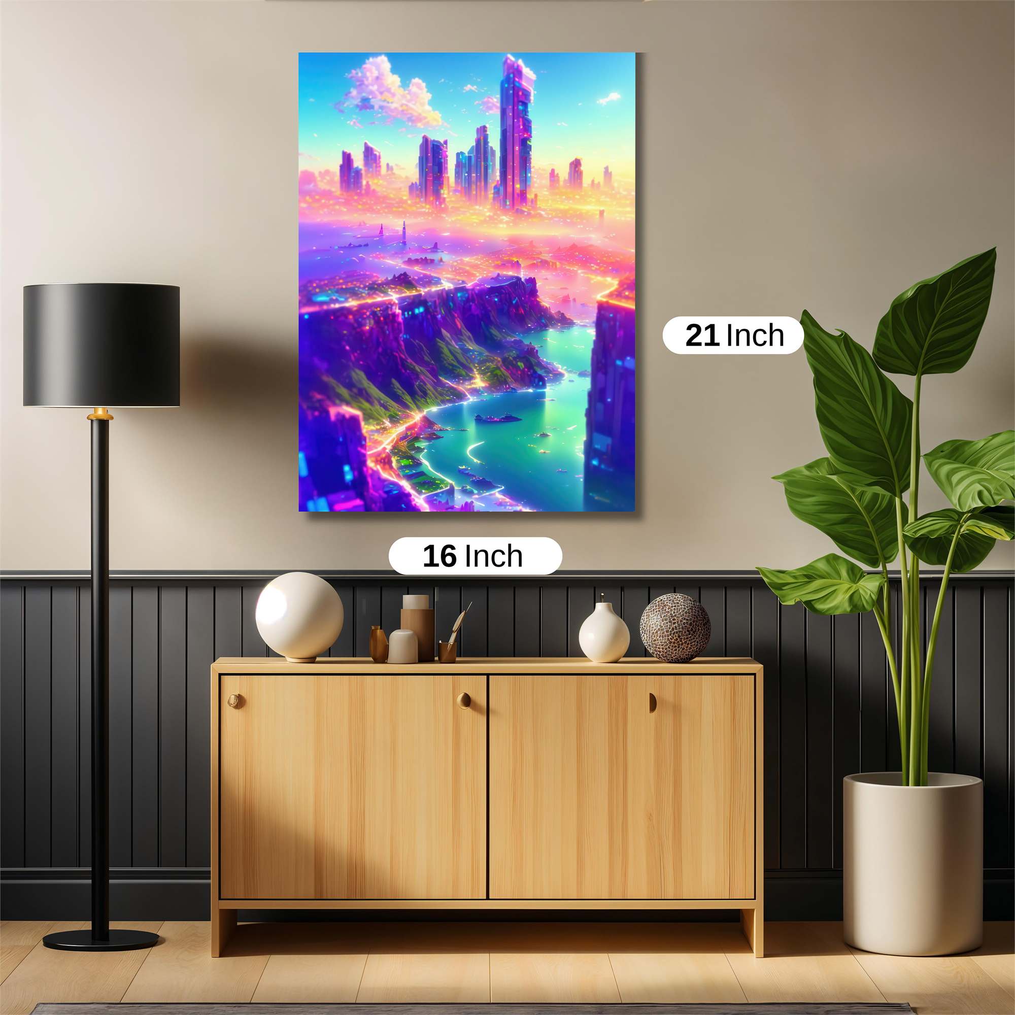 Neon Serenity Safe Wall Magnetic / M