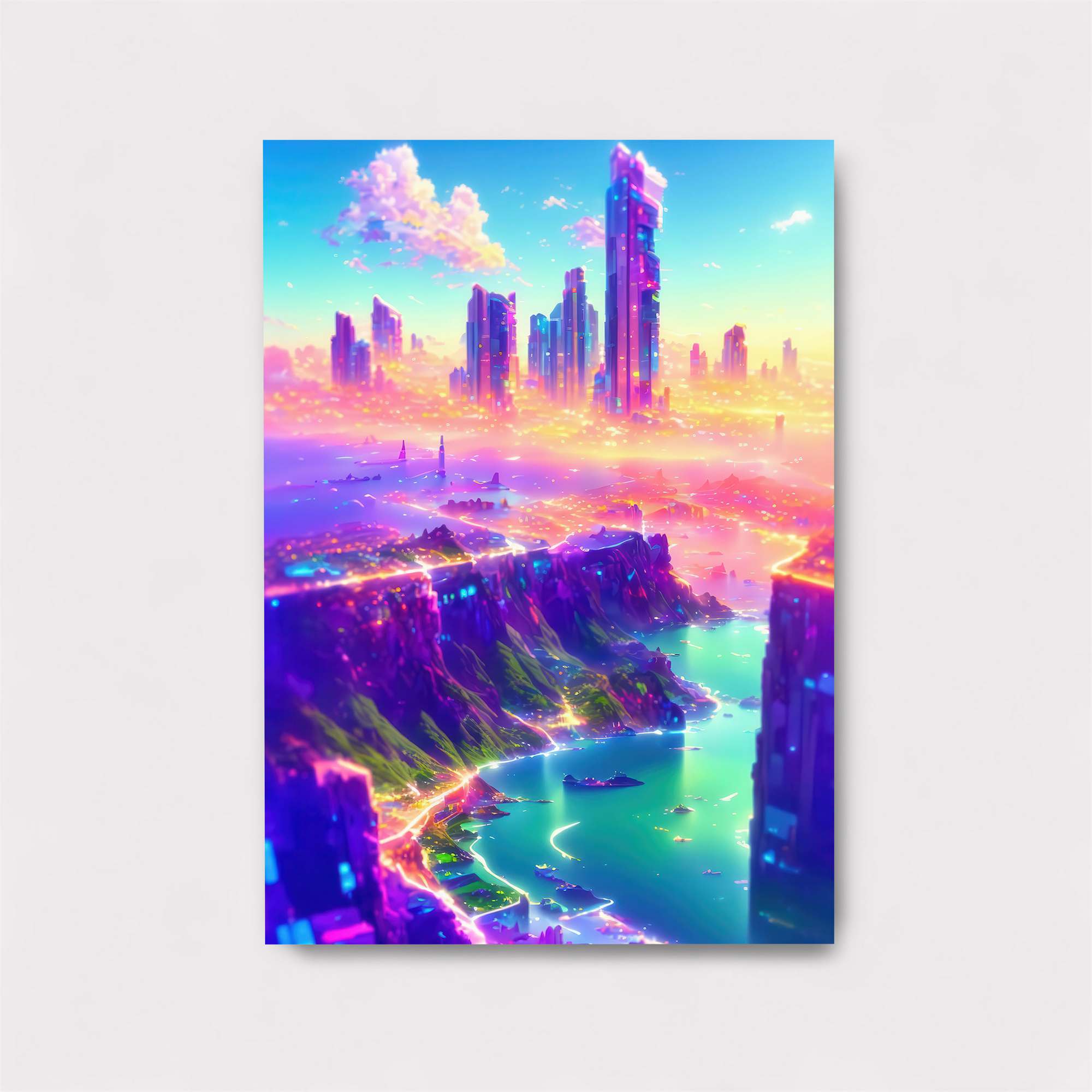 Neon Serenity Safe Wall Magnetic / M