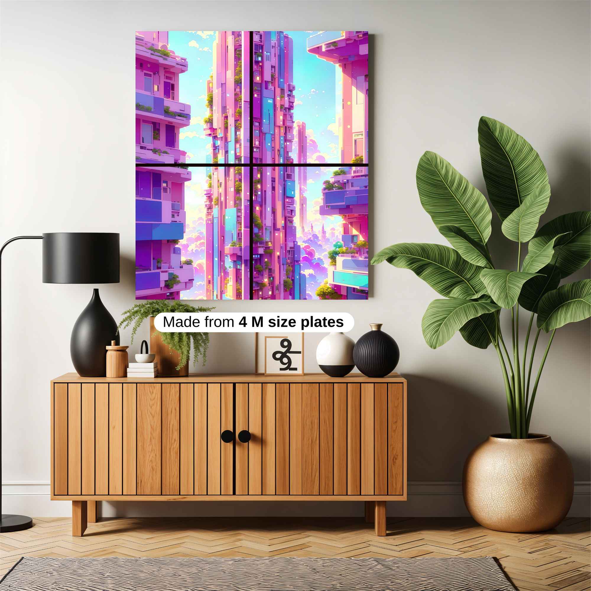 Skyscraper Serenity Safe Wall Magnetic / M