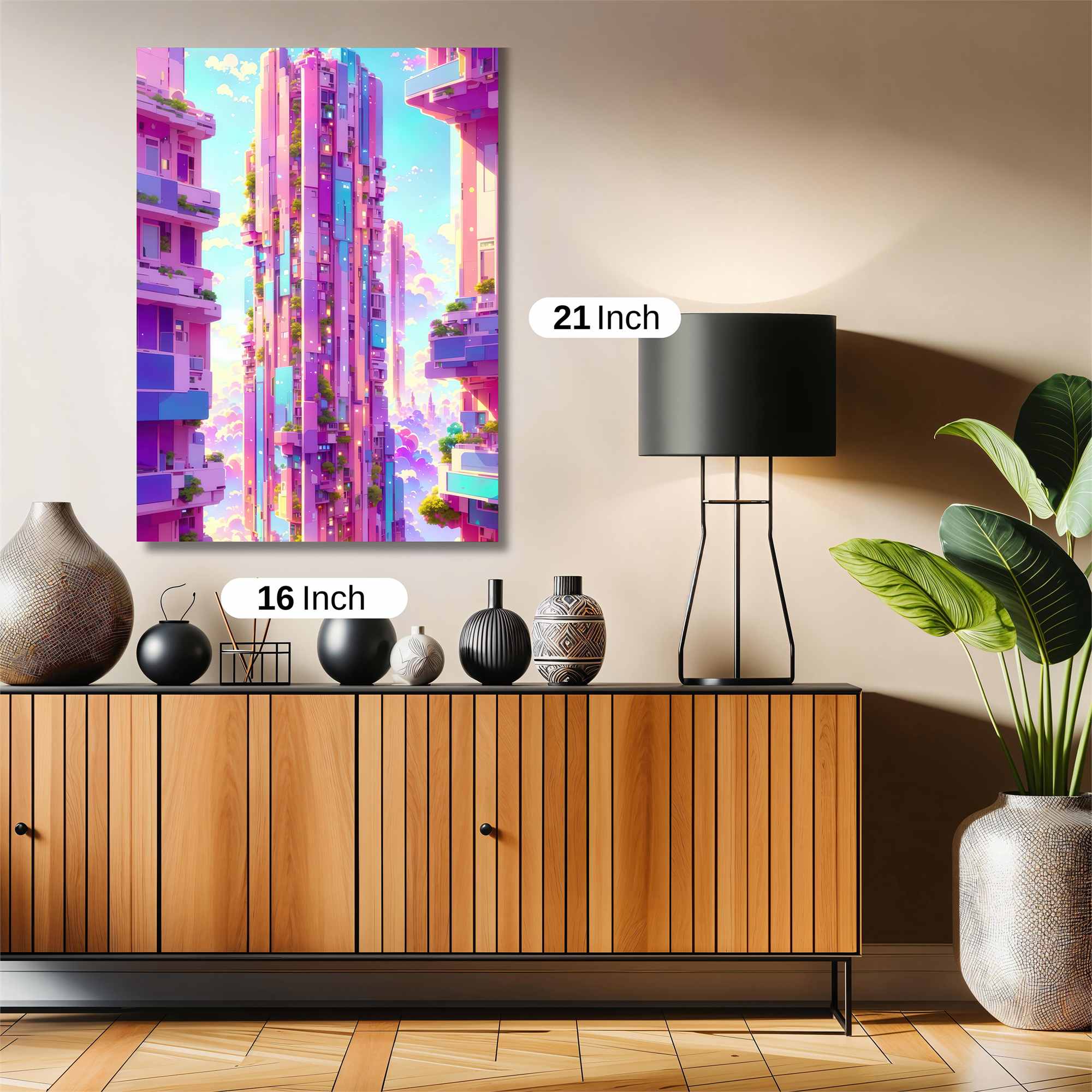 Skyscraper Serenity Safe Wall Magnetic / M