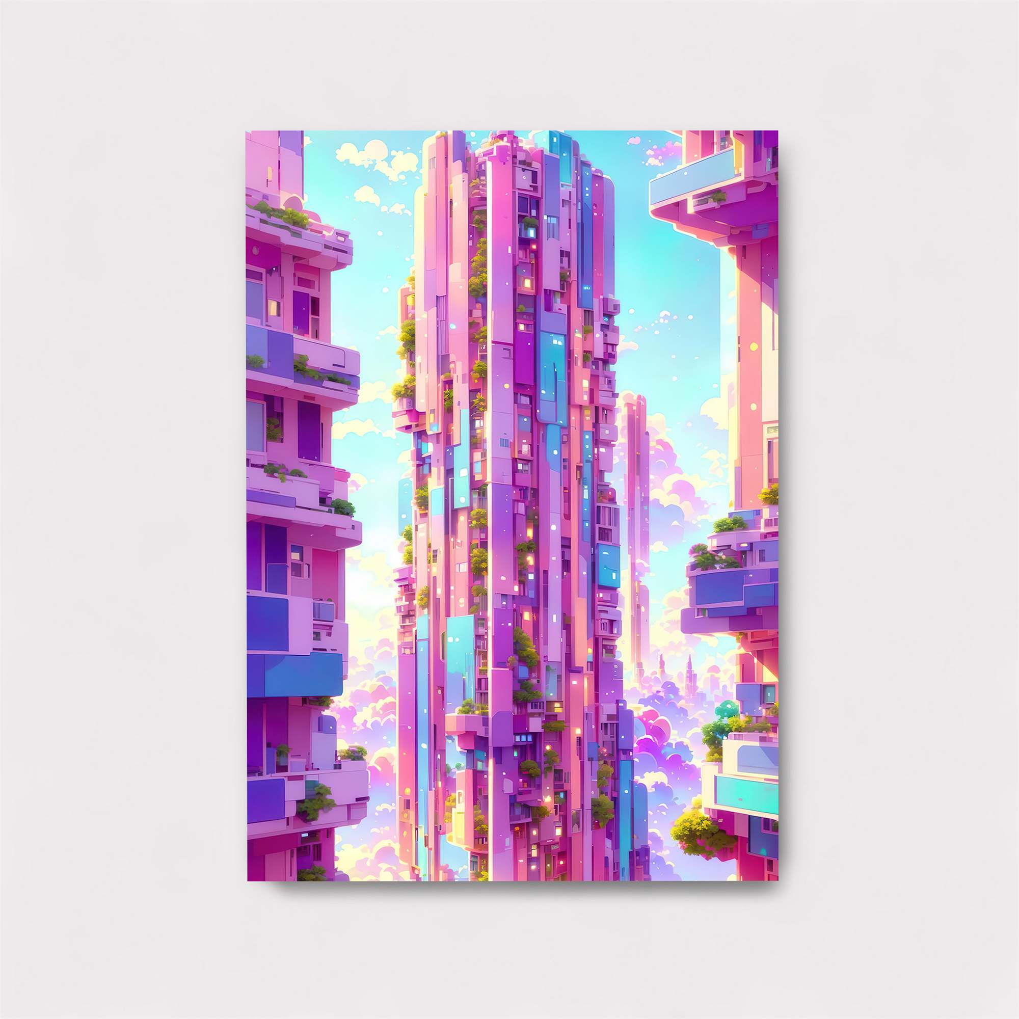 Skyscraper Serenity Safe Wall Magnetic / M