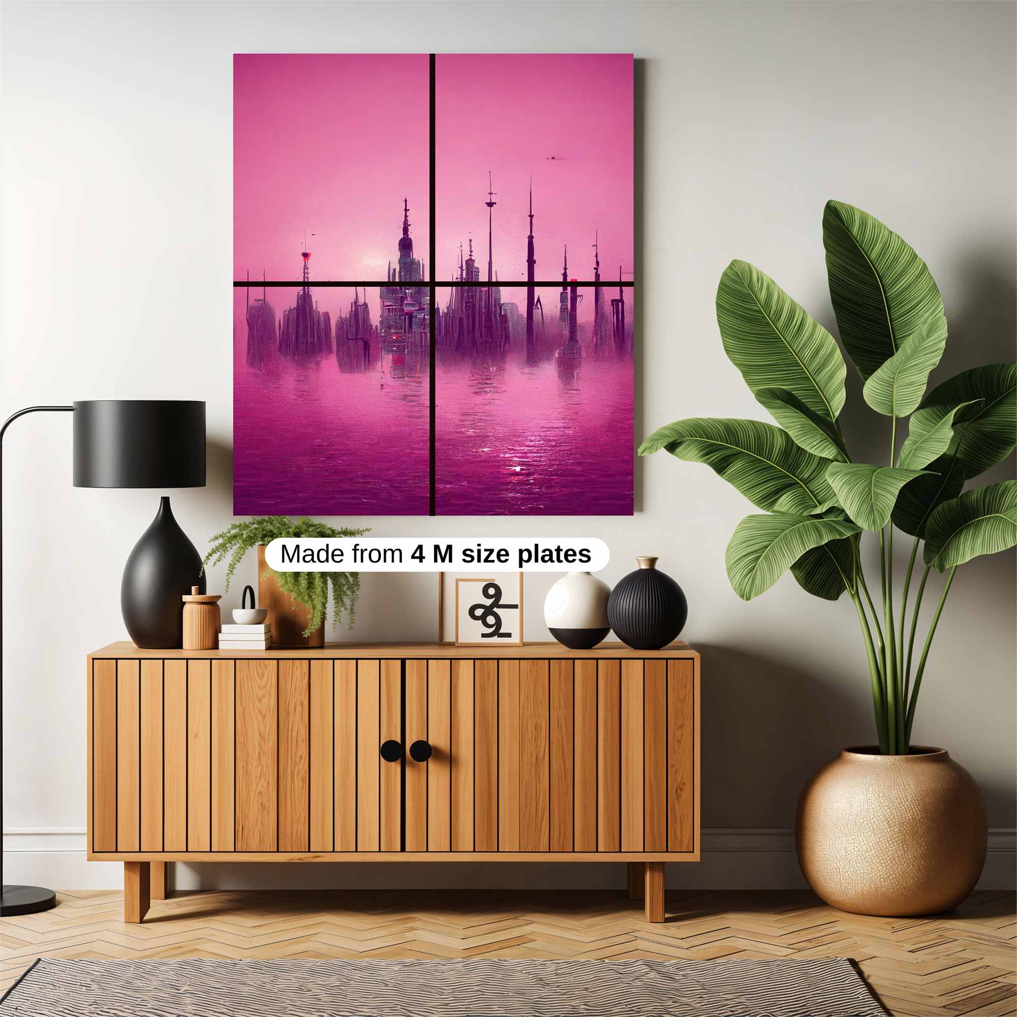 Neon Dreamscape Safe Wall Magnetic / M