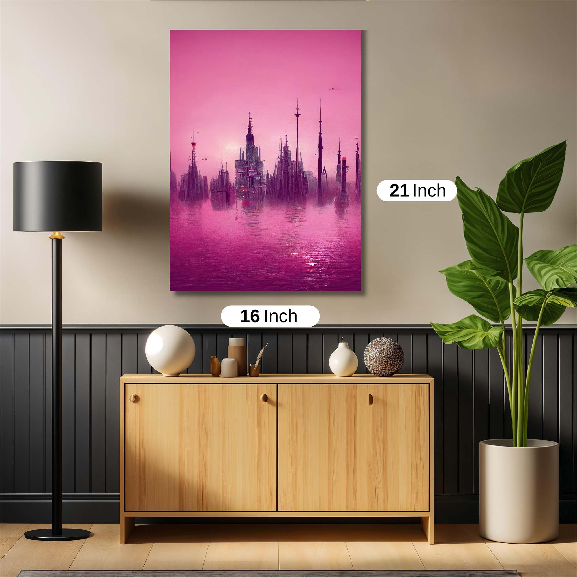 Neon Dreamscape Safe Wall Magnetic / M