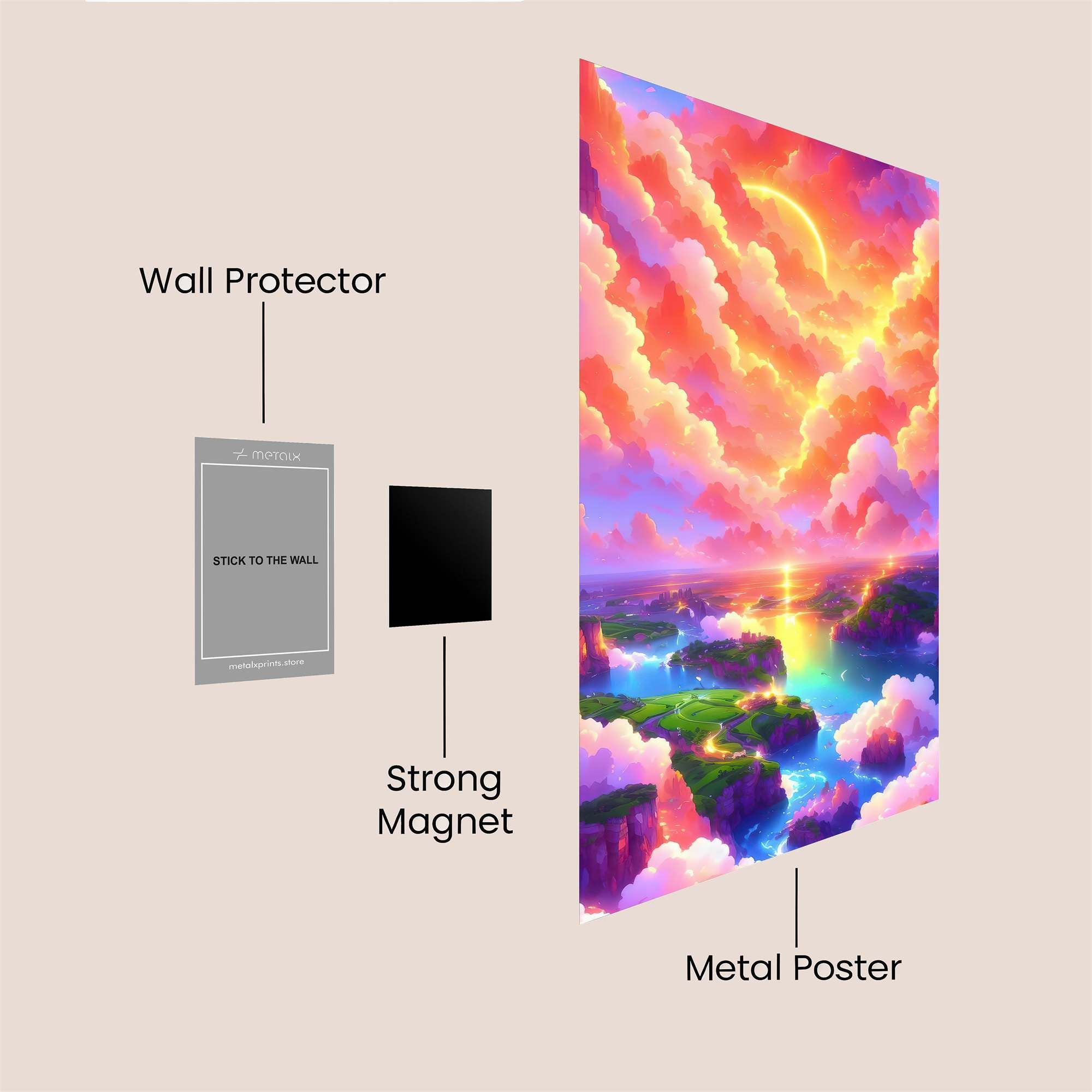 Sunset Serenity Safe Wall Magnetic / M