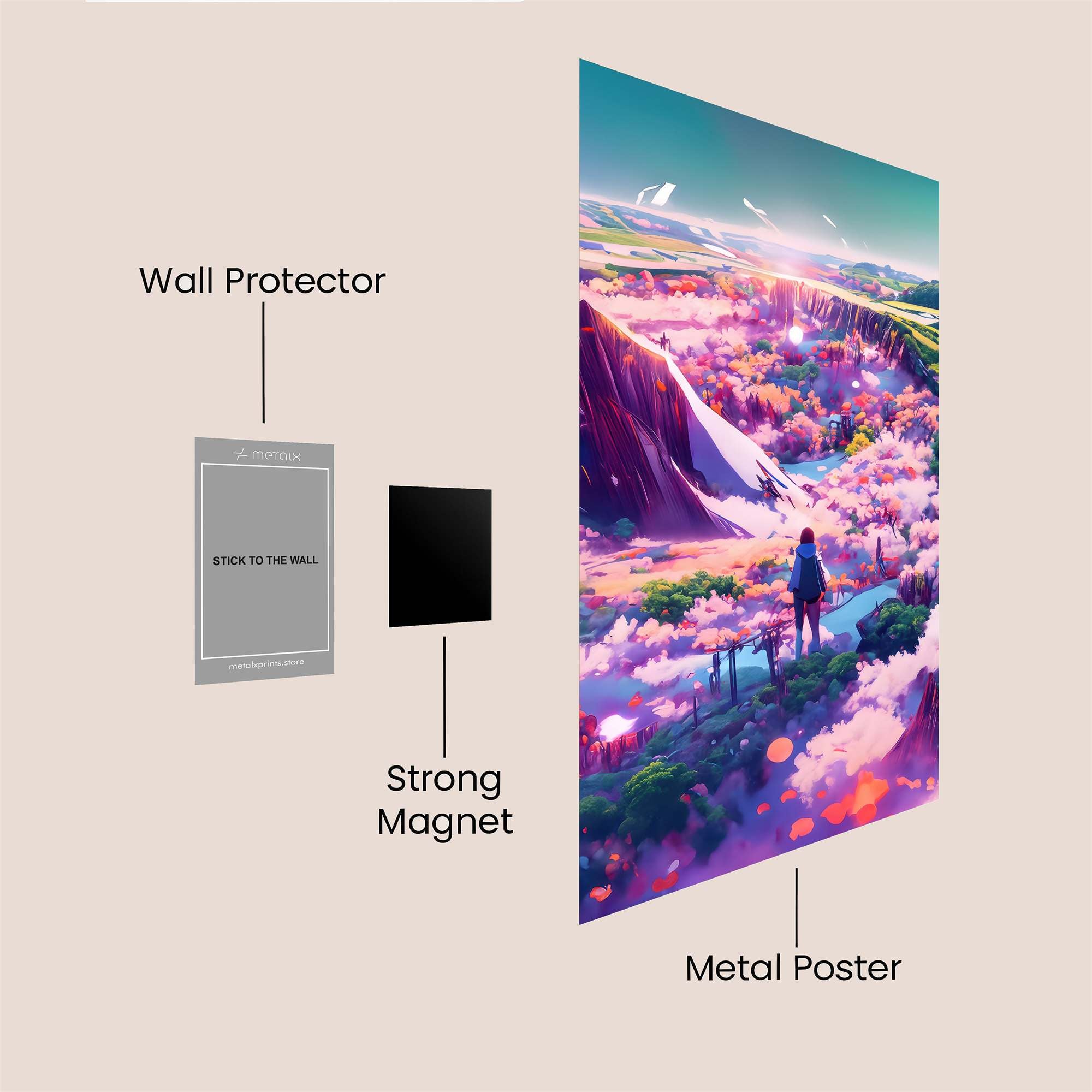 Adventure Serene Safe Wall Magnetic / M