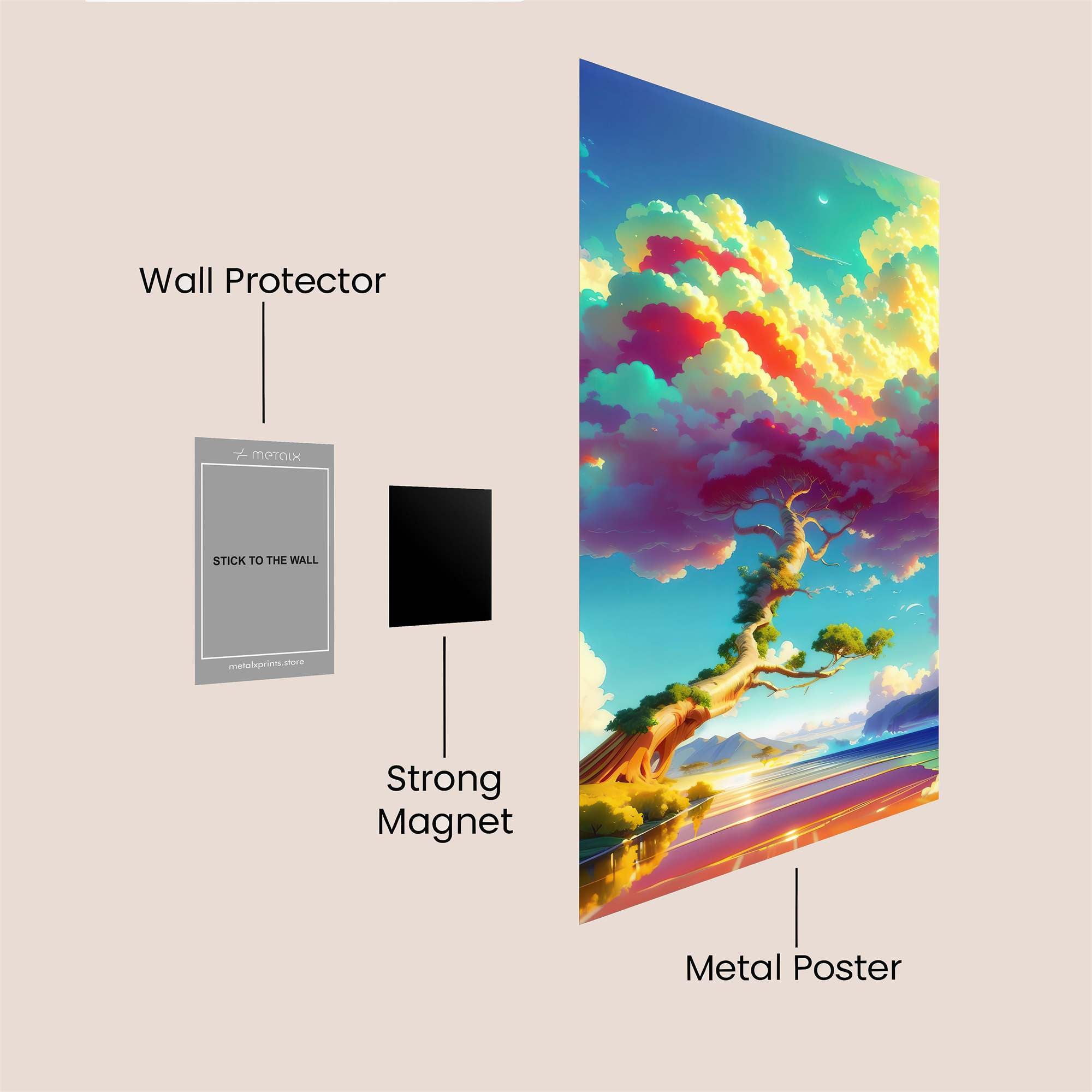 Dreamscape Serenity Safe Wall Magnetic / M