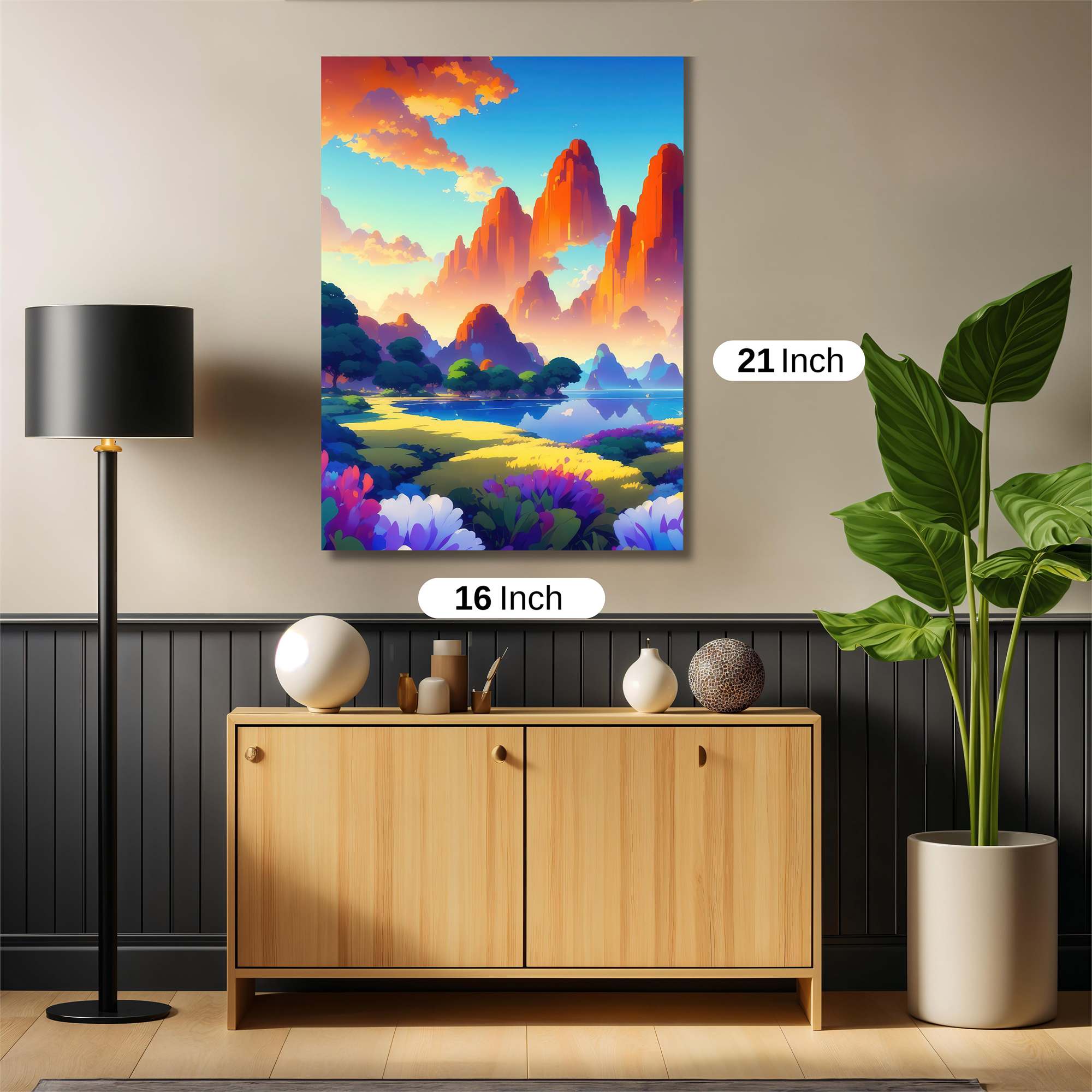 Sunset Serenity Safe Wall Magnetic / M
