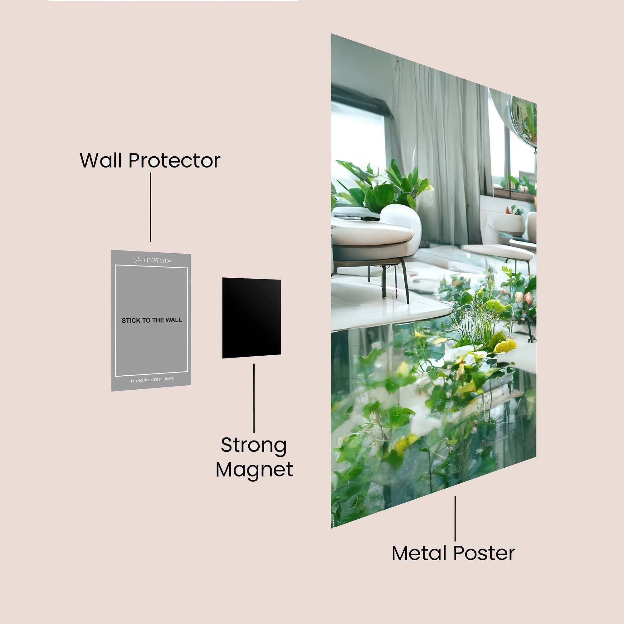 Blossom Serenity Safe Wall Magnetic / M