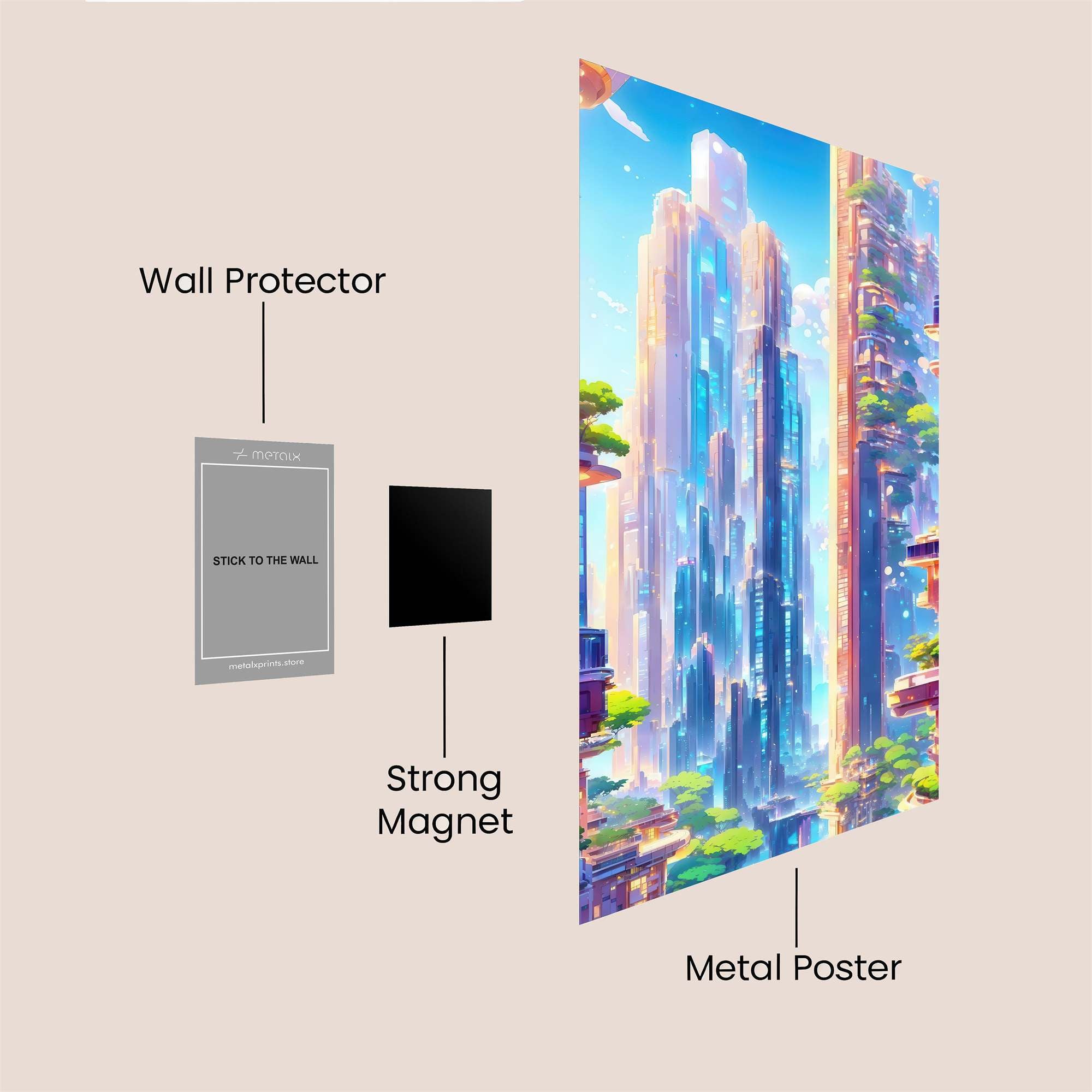 Cybernetic Dreamscape Safe Wall Magnetic / M