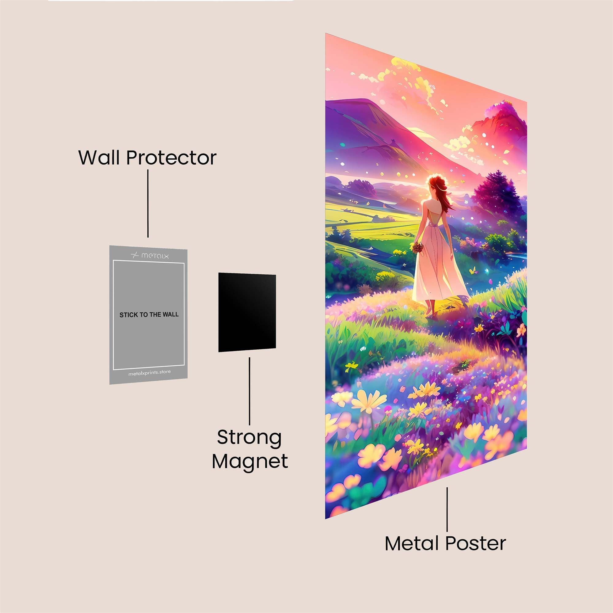 Sunset Serenity Safe Wall Magnetic / M