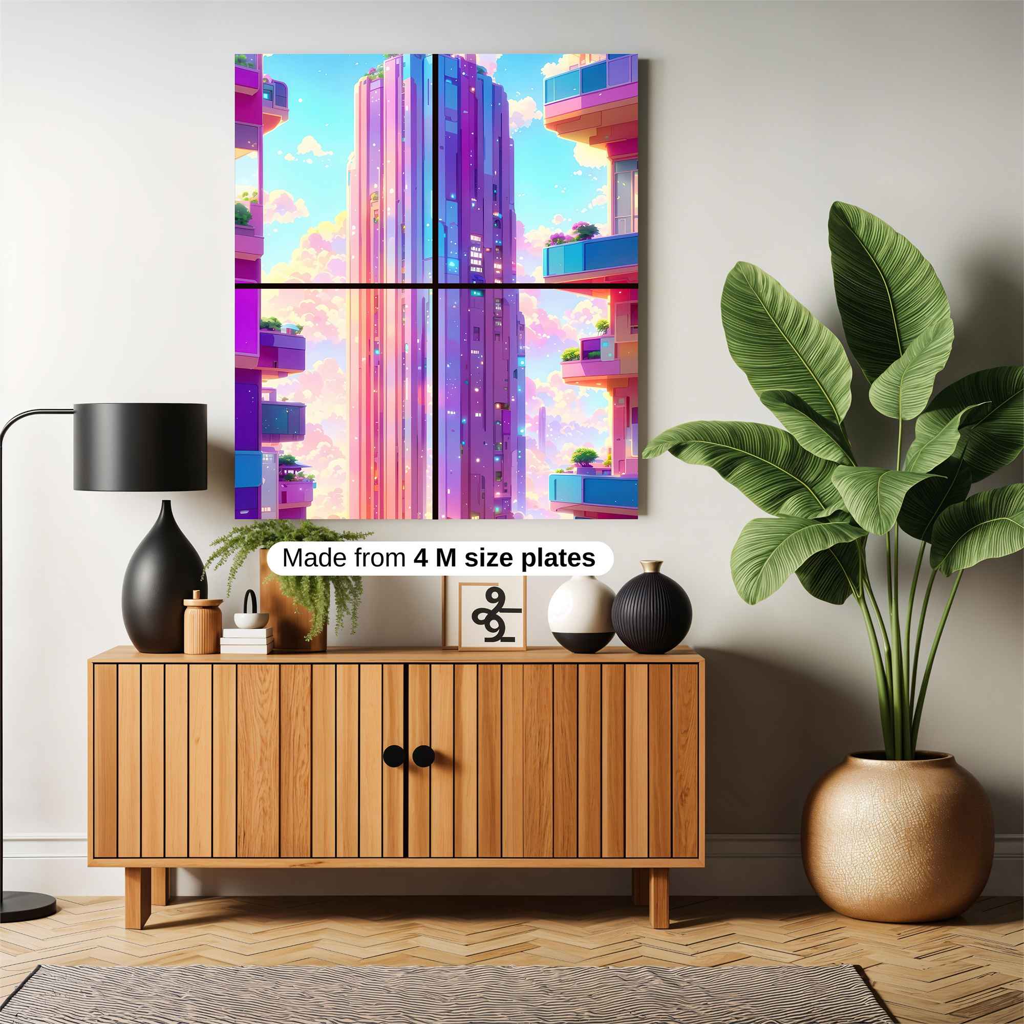 Skyscraper Serenity Safe Wall Magnetic / M