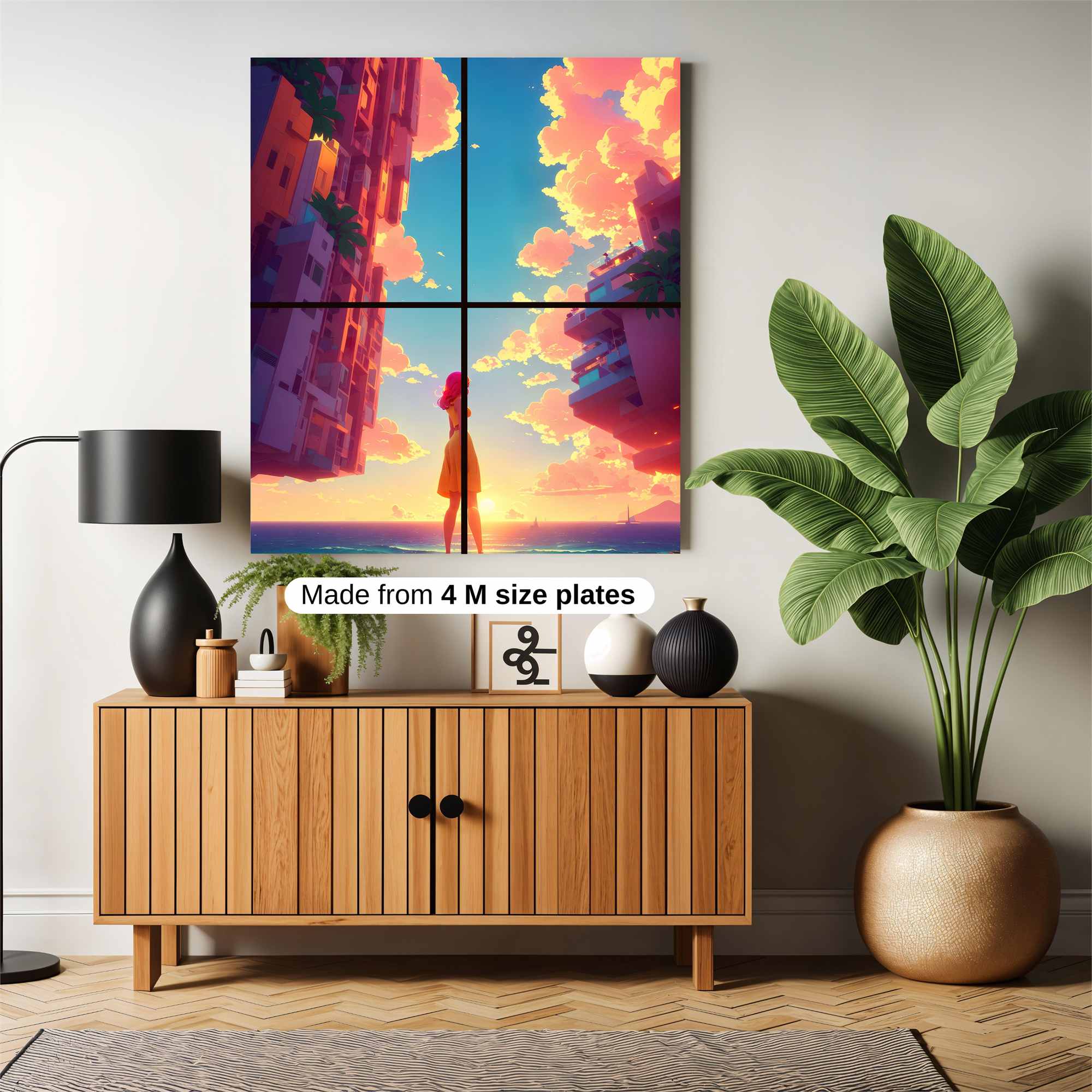 Sunset Serenity Safe Wall Magnetic / M