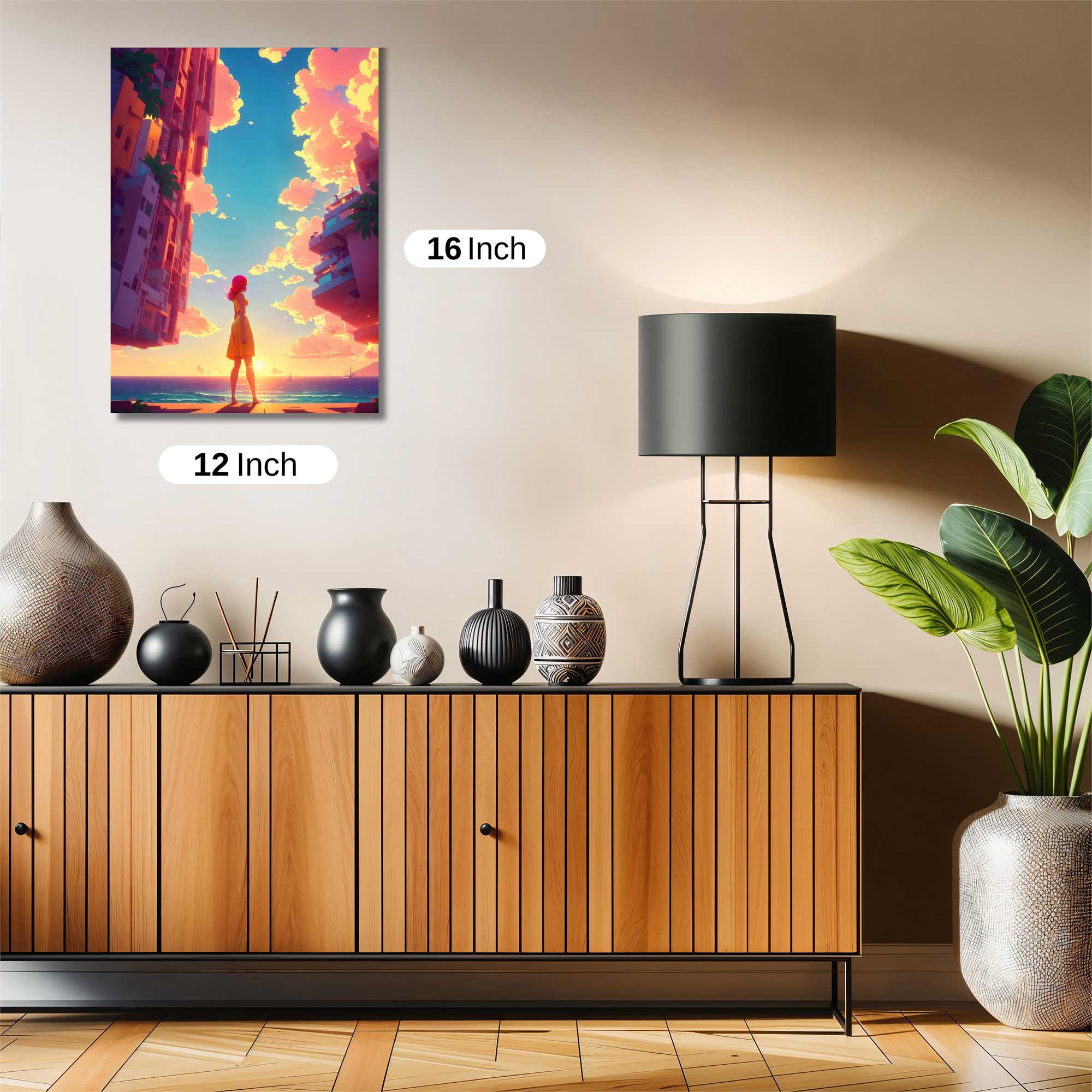 Sunset Serenity Safe Wall Magnetic / M