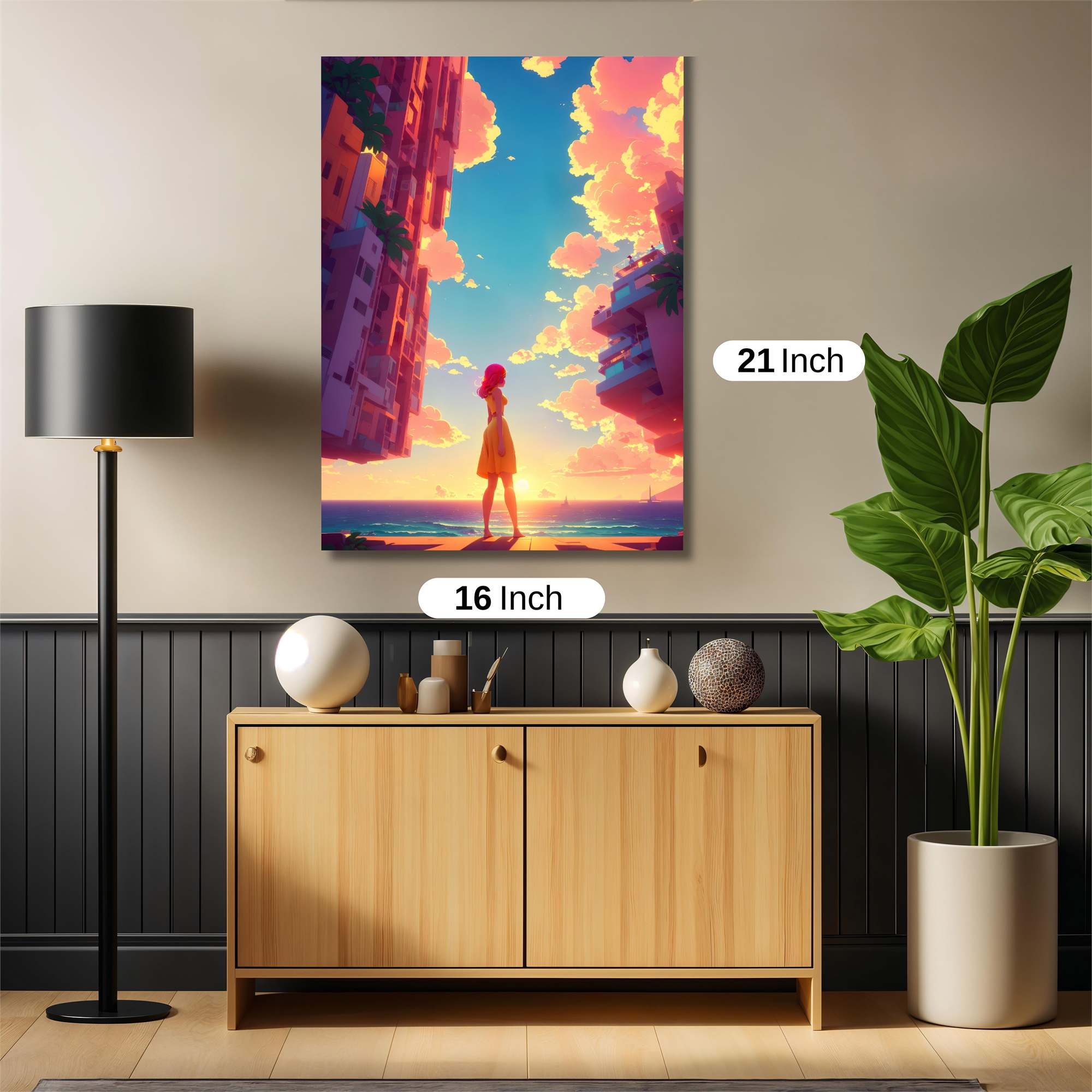 Sunset Serenity Safe Wall Magnetic / M