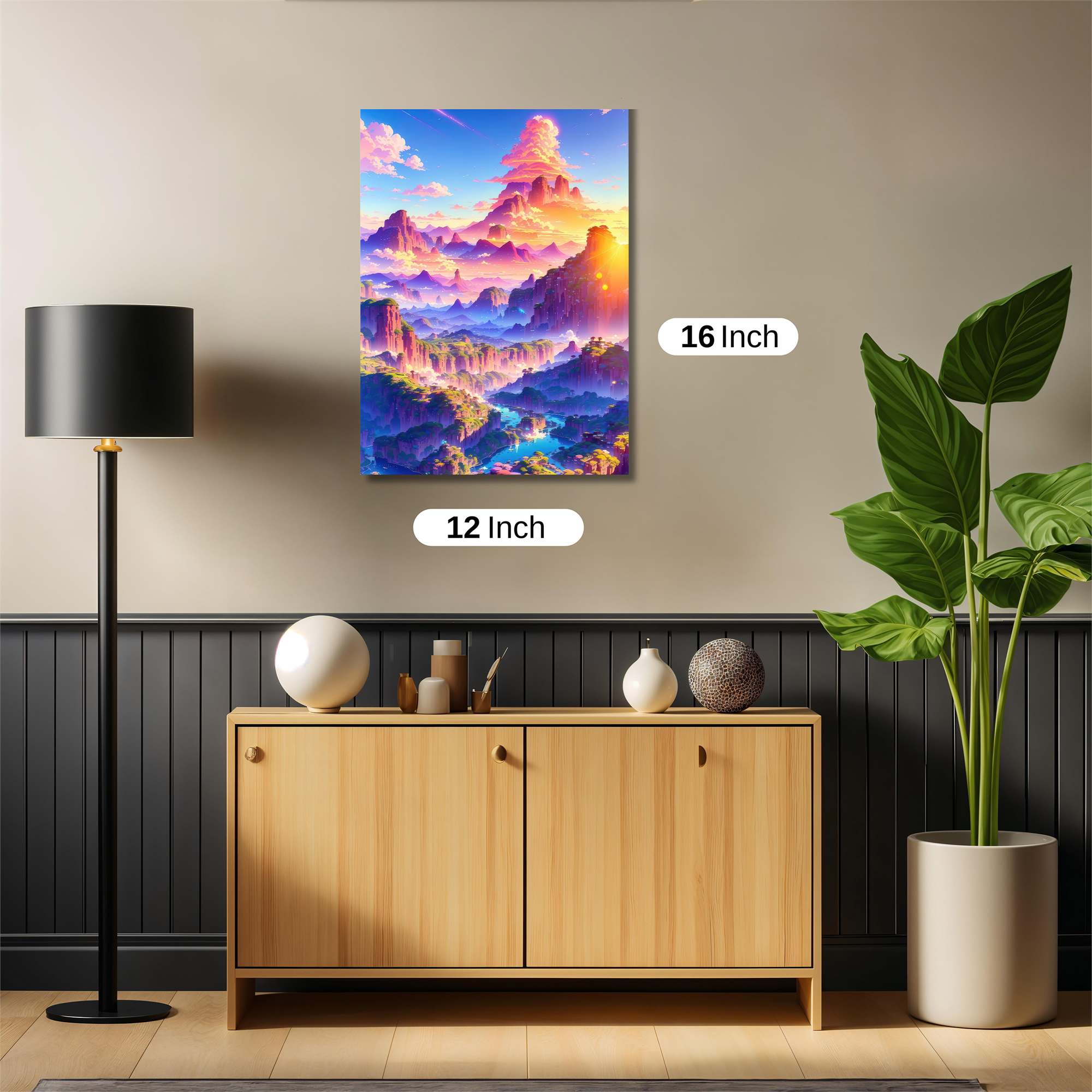 Mountain Rapture Safe Wall Magnetic / M