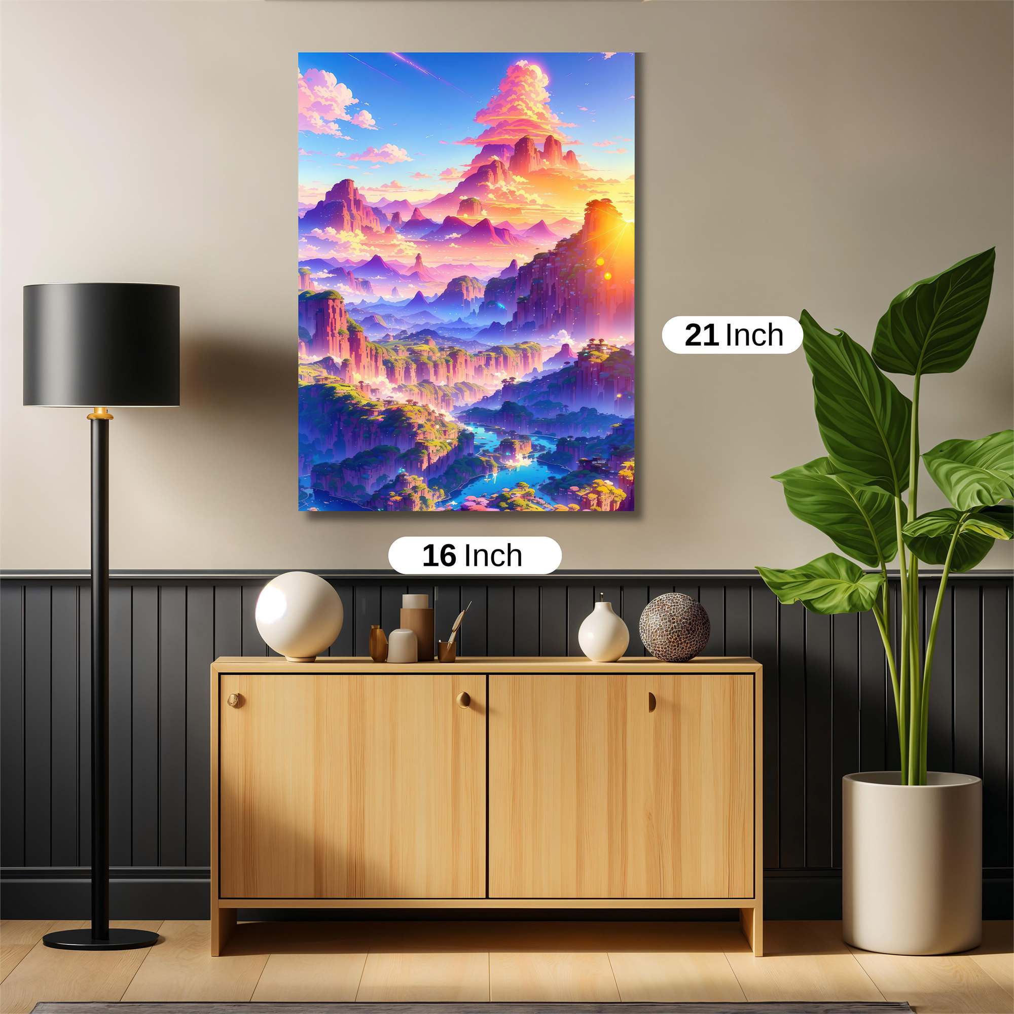 Mountain Rapture Safe Wall Magnetic / M