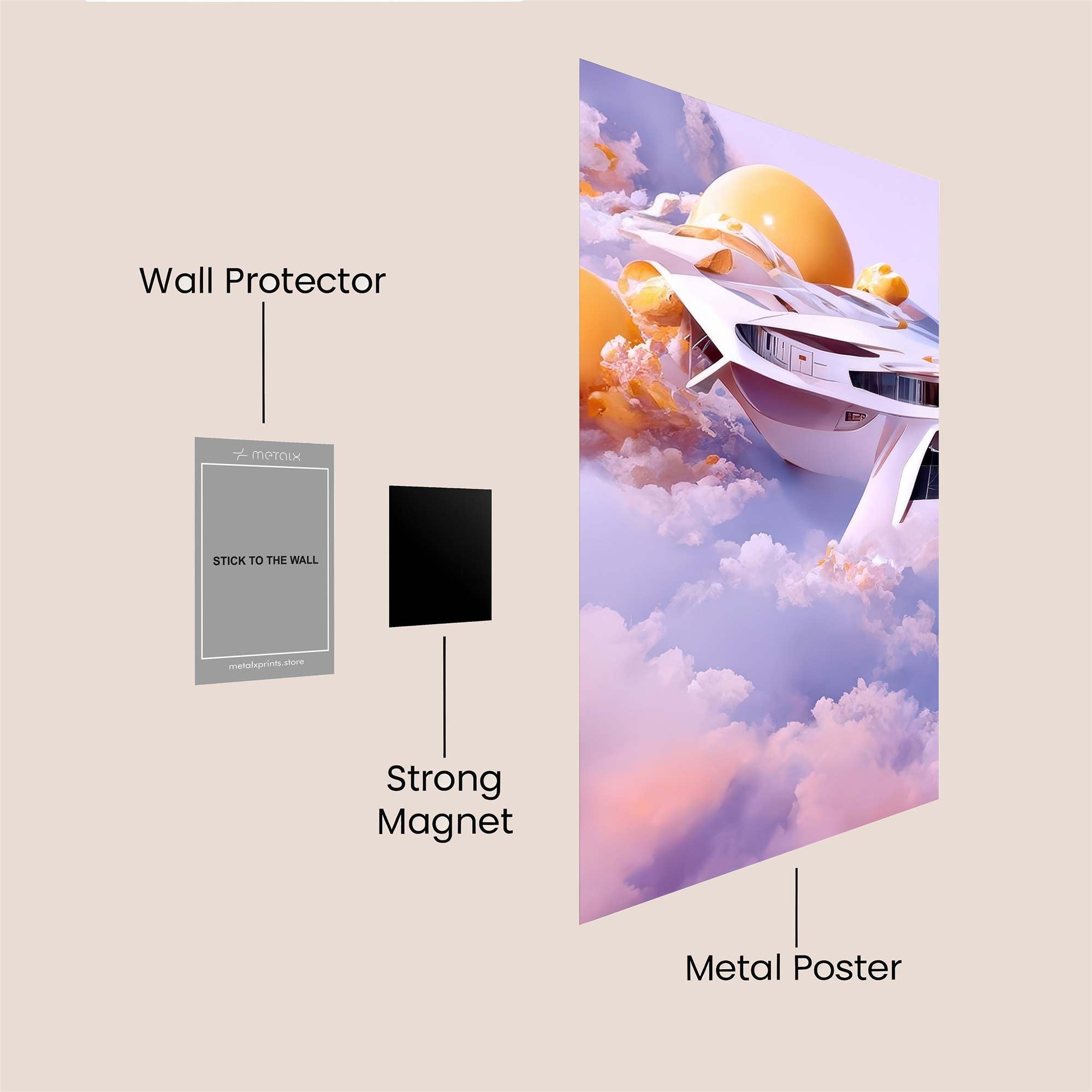 Cloudship Dream Safe Wall Magnetic / M