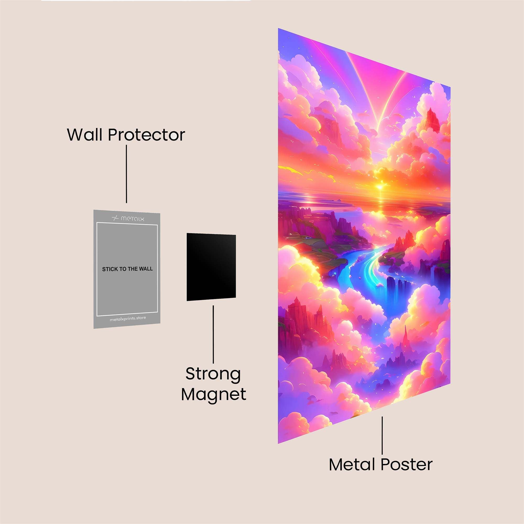 Sunset Euphoria Safe Wall Magnetic / M