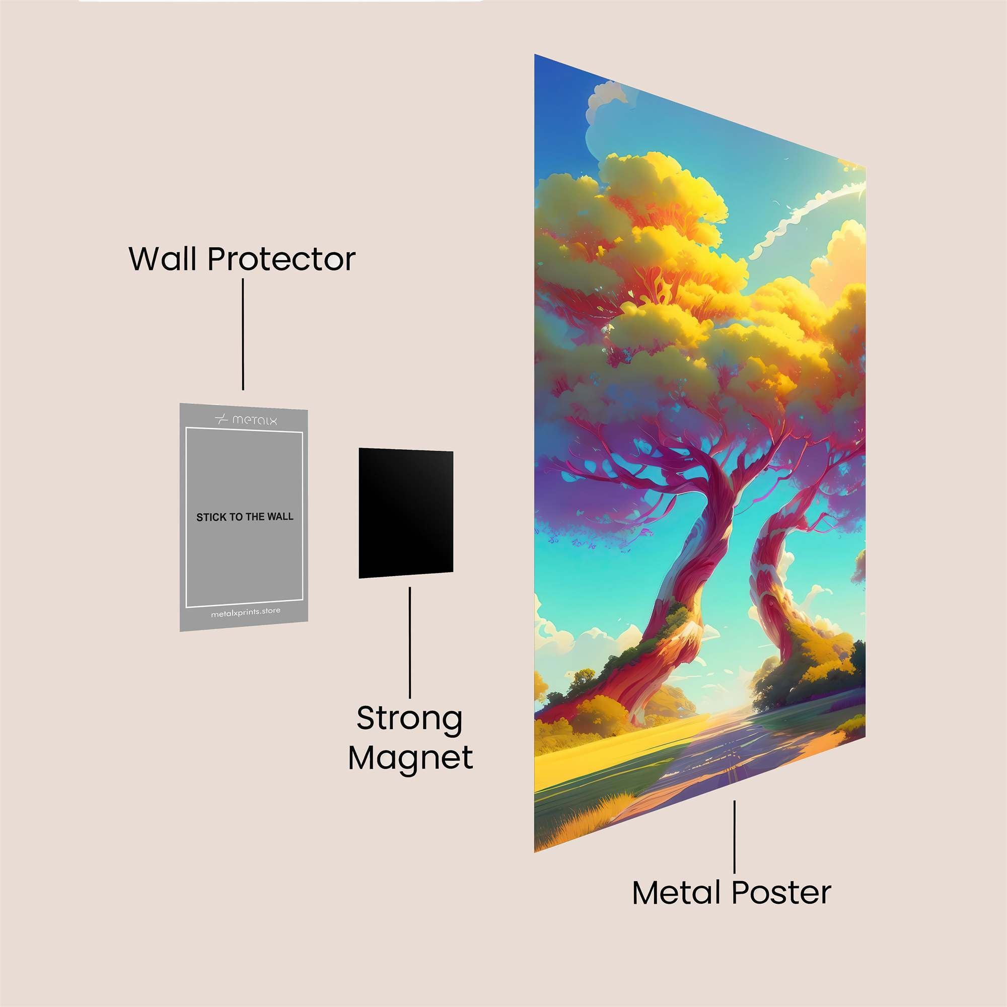 Sunlit Serenity Safe Wall Magnetic / M