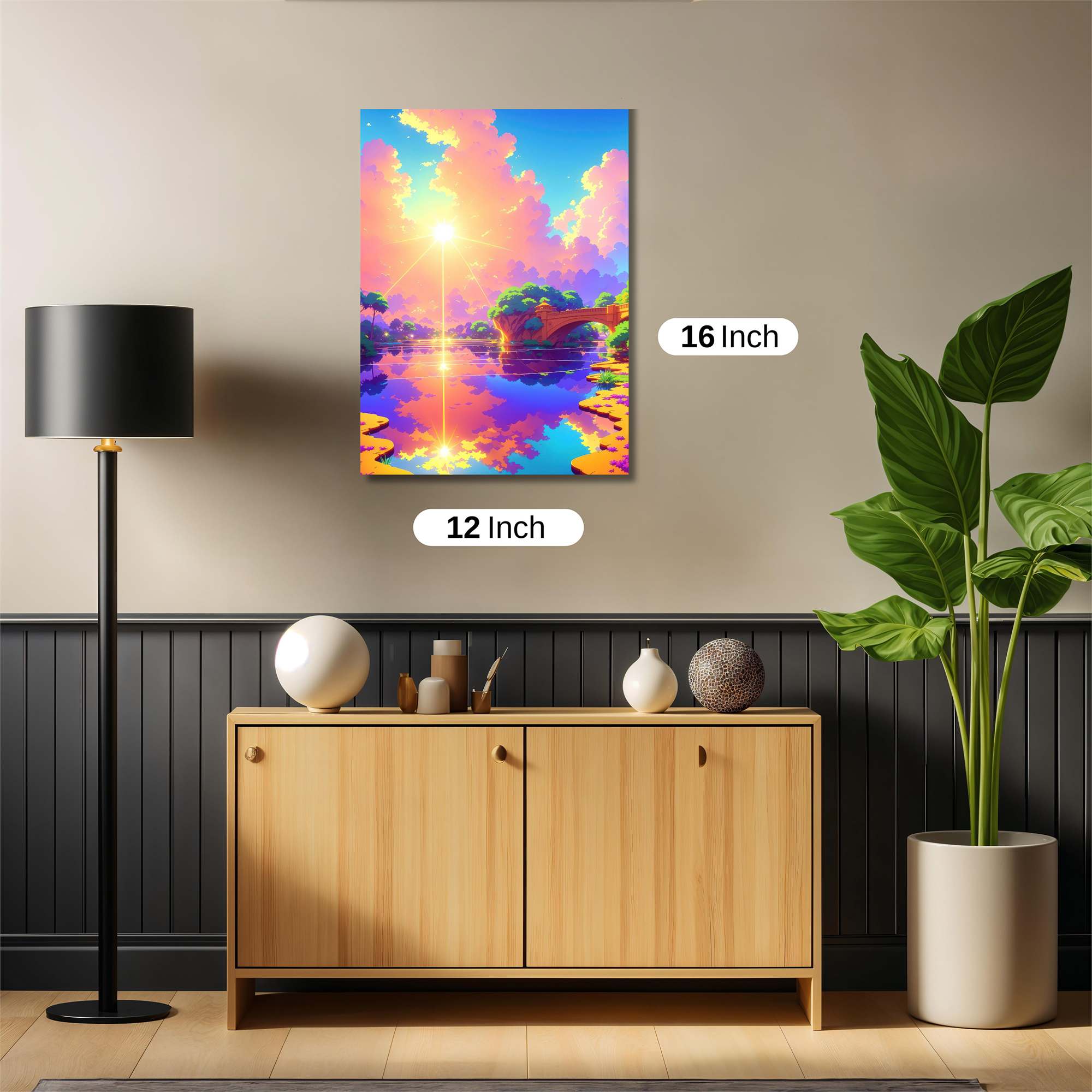 Sunset Serenity Safe Wall Magnetic / M
