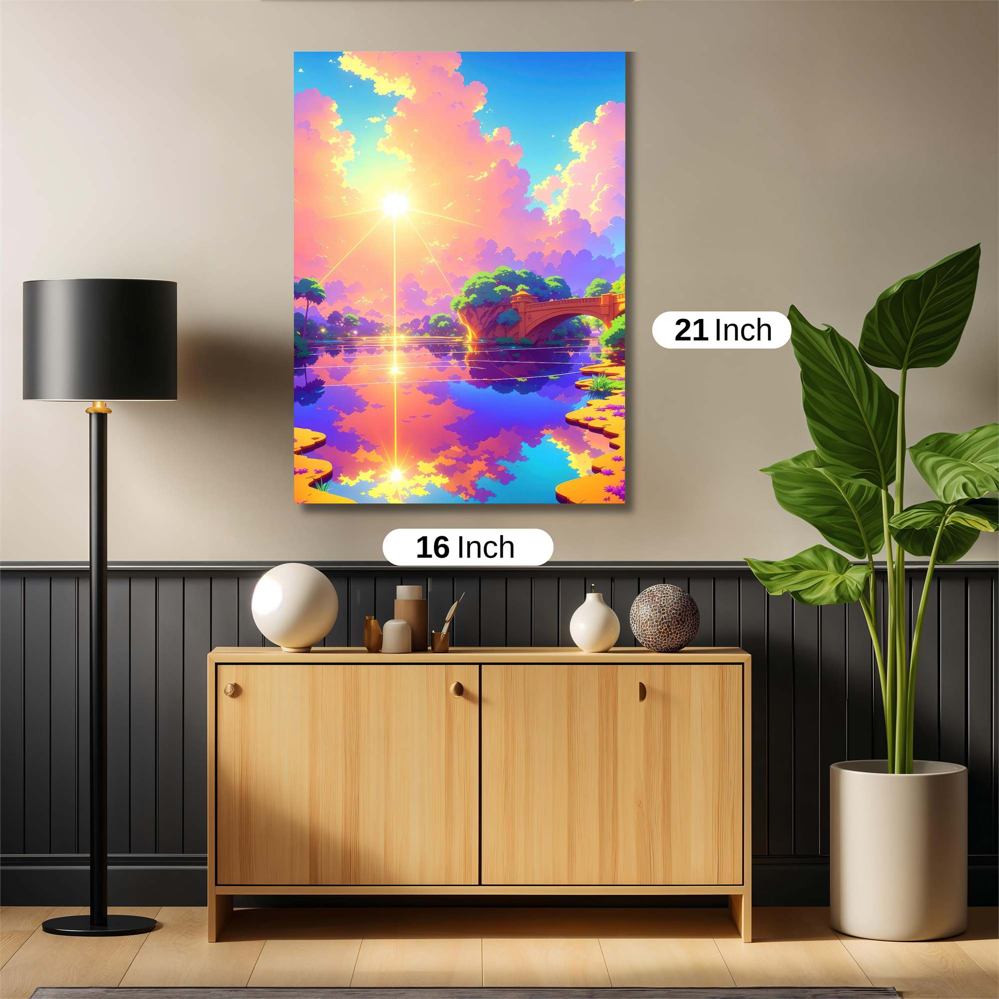 Sunset Serenity Safe Wall Magnetic / M