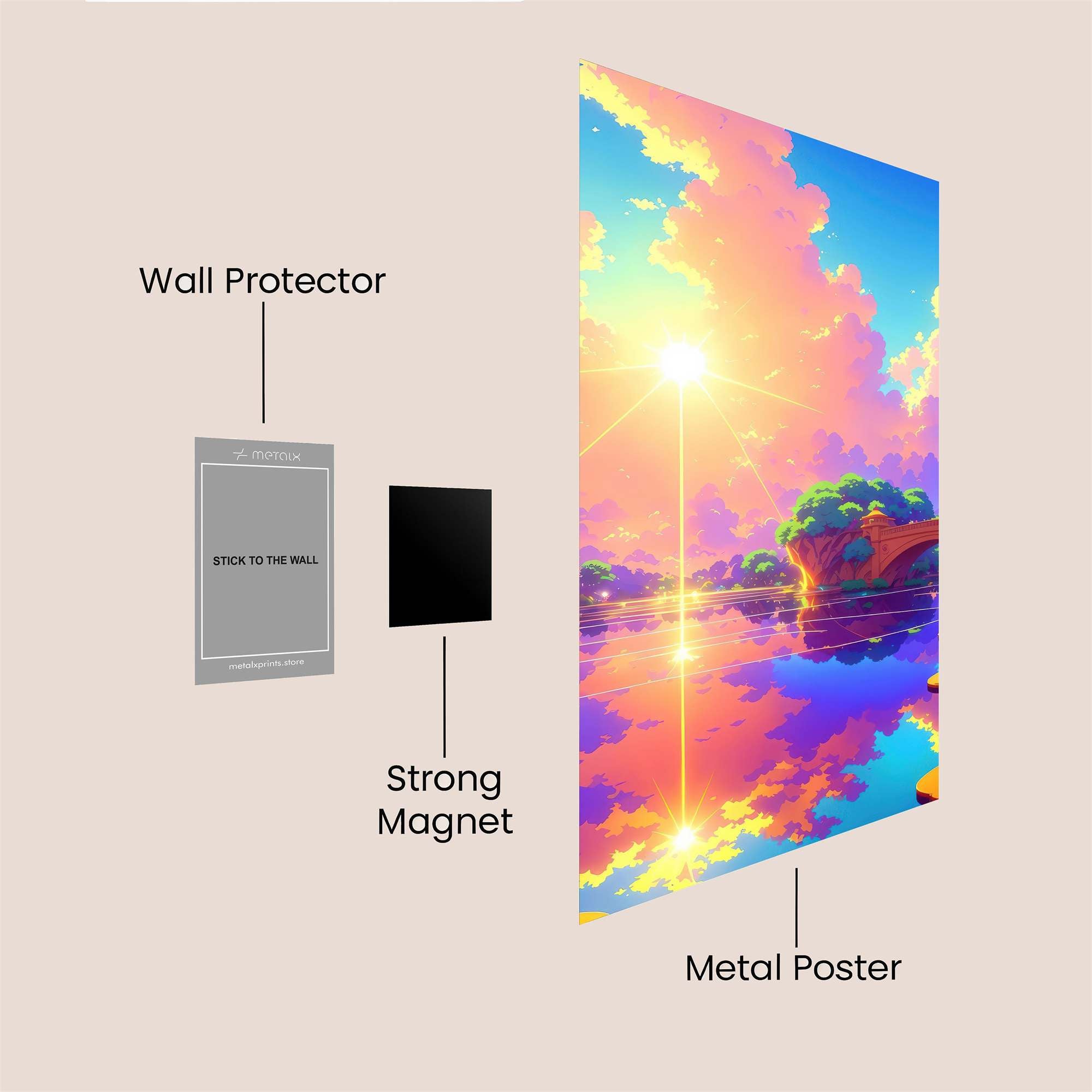 Sunset Serenity Safe Wall Magnetic / M
