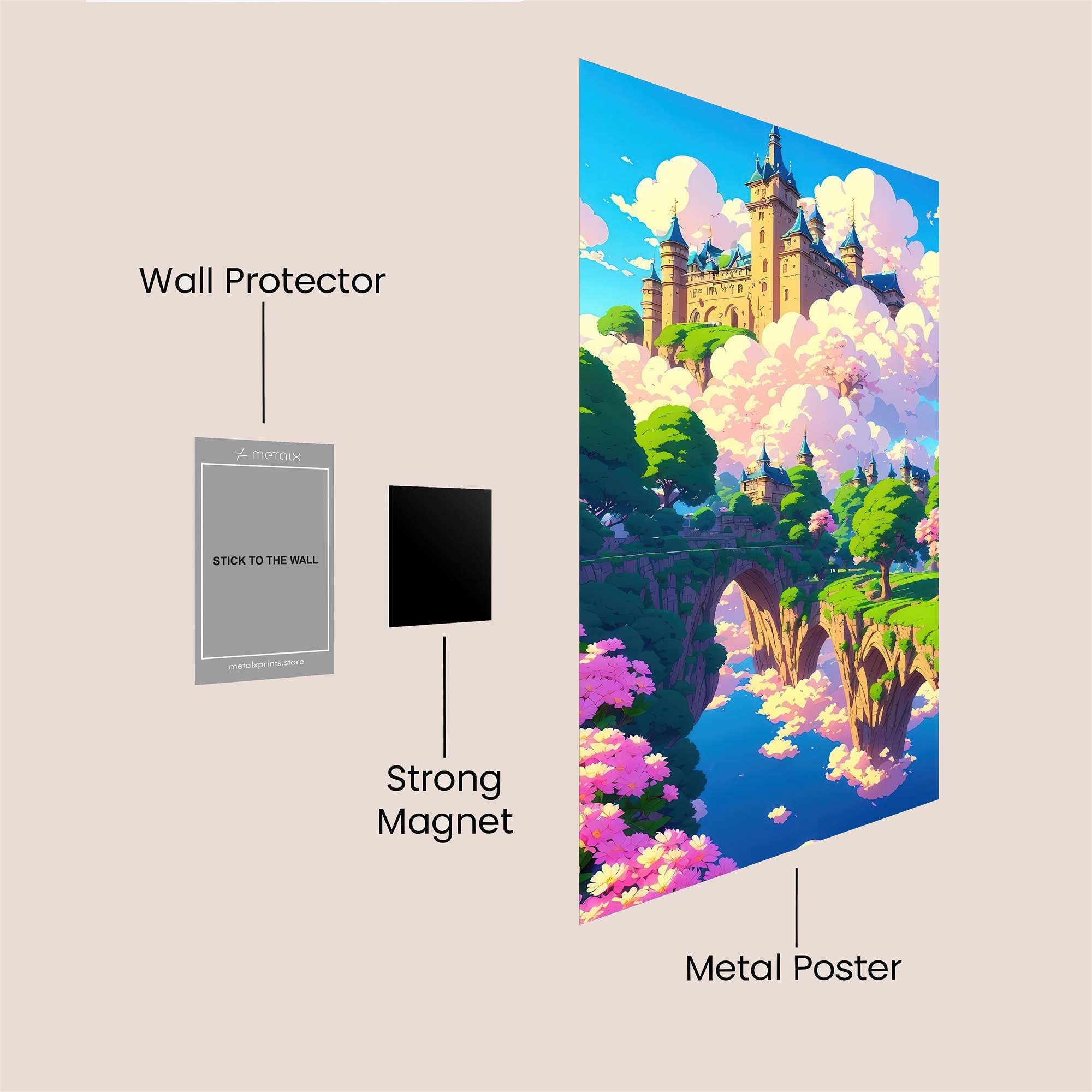 Castle Dreamscape Safe Wall Magnetic / M