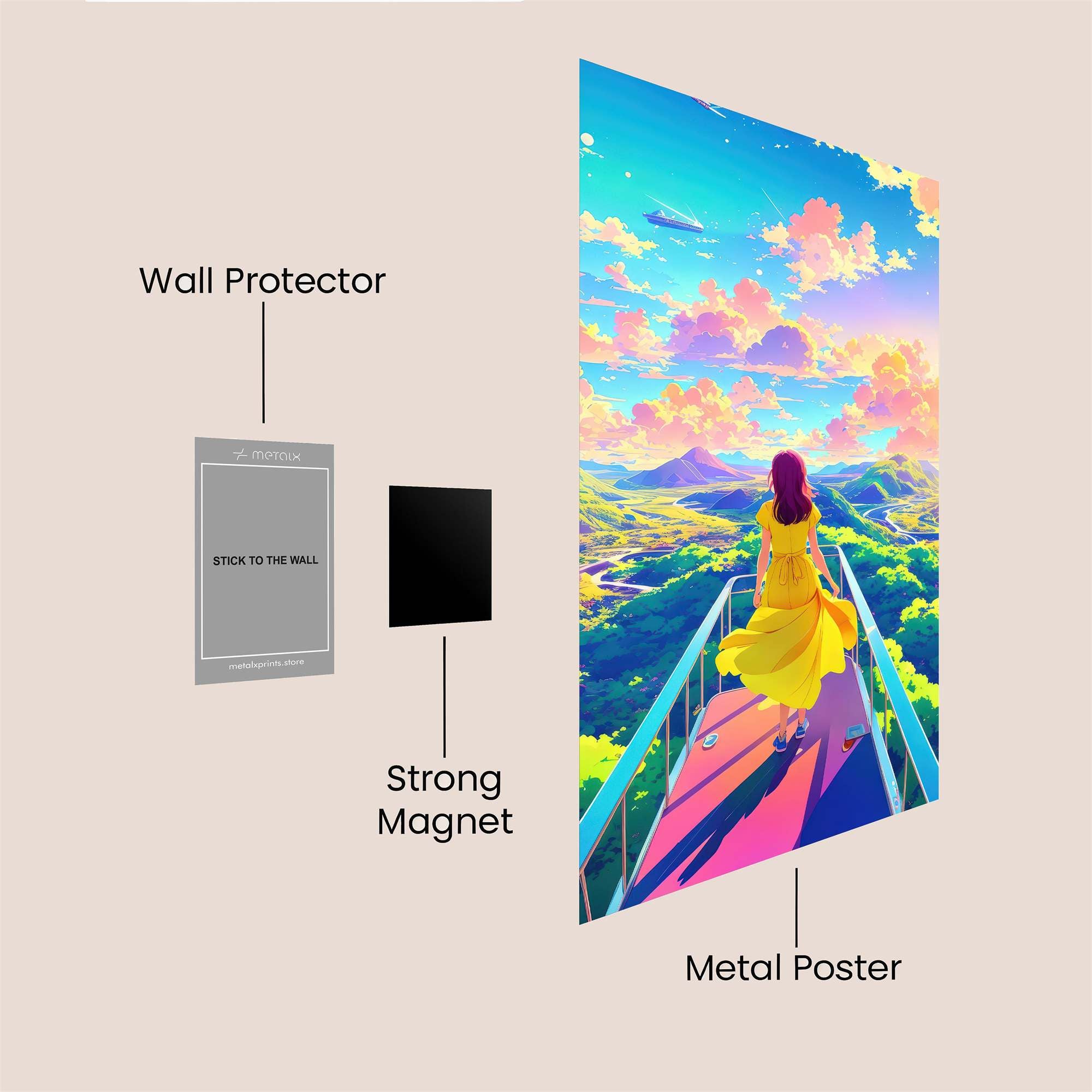 Sunrise Serenity Safe Wall Magnetic / M