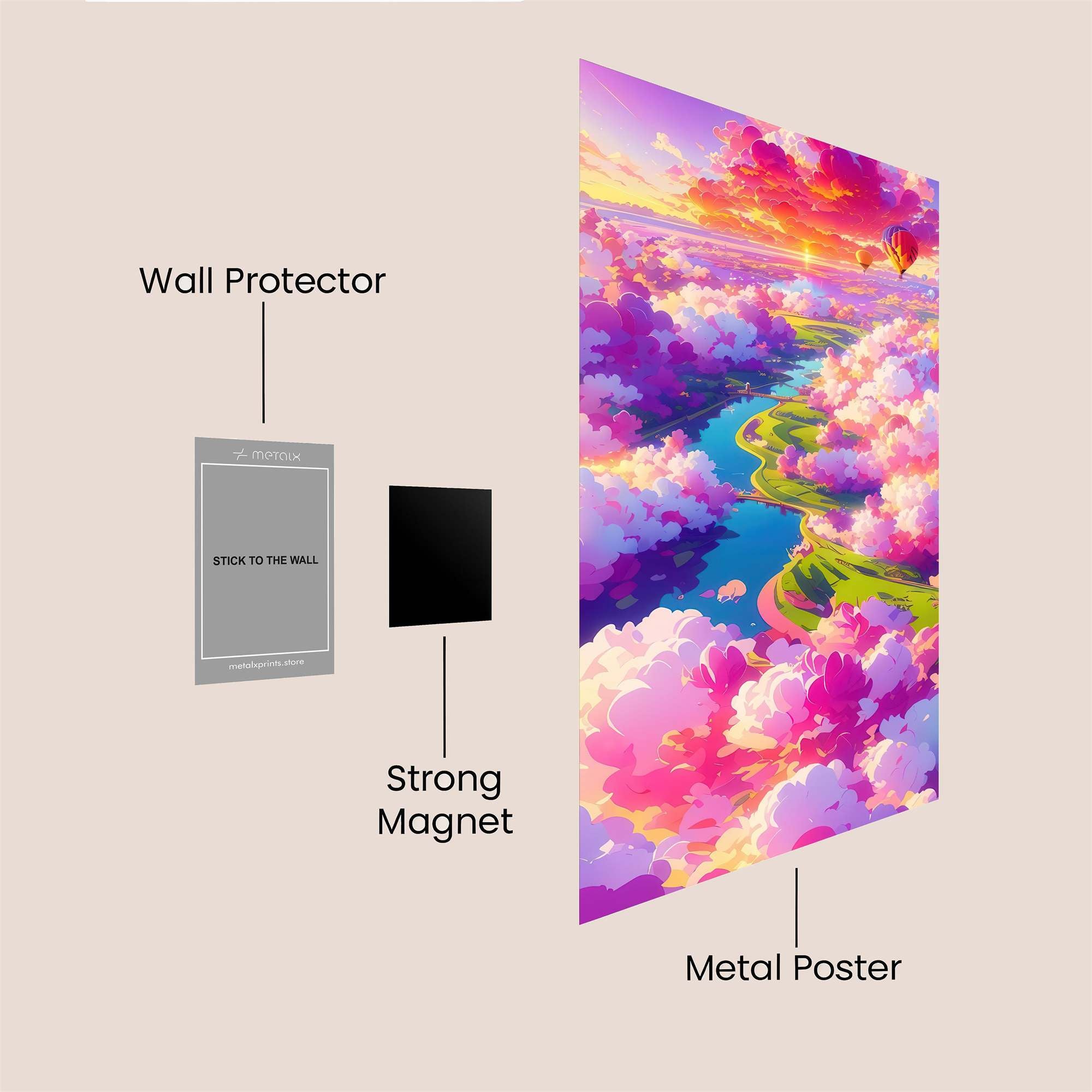 Sky Dreamscape Safe Wall Magnetic / M