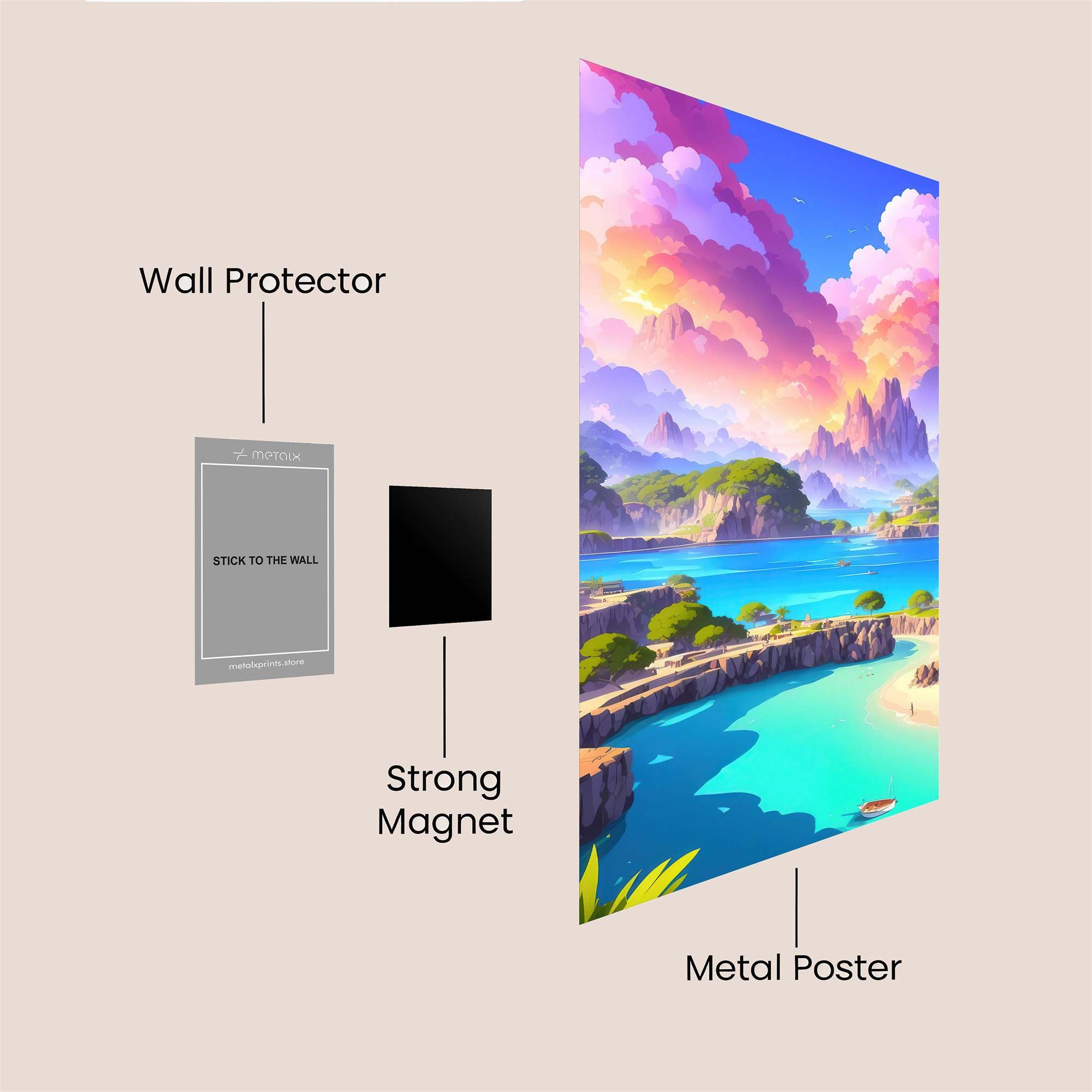 Paradise Dream Safe Wall Magnetic / M