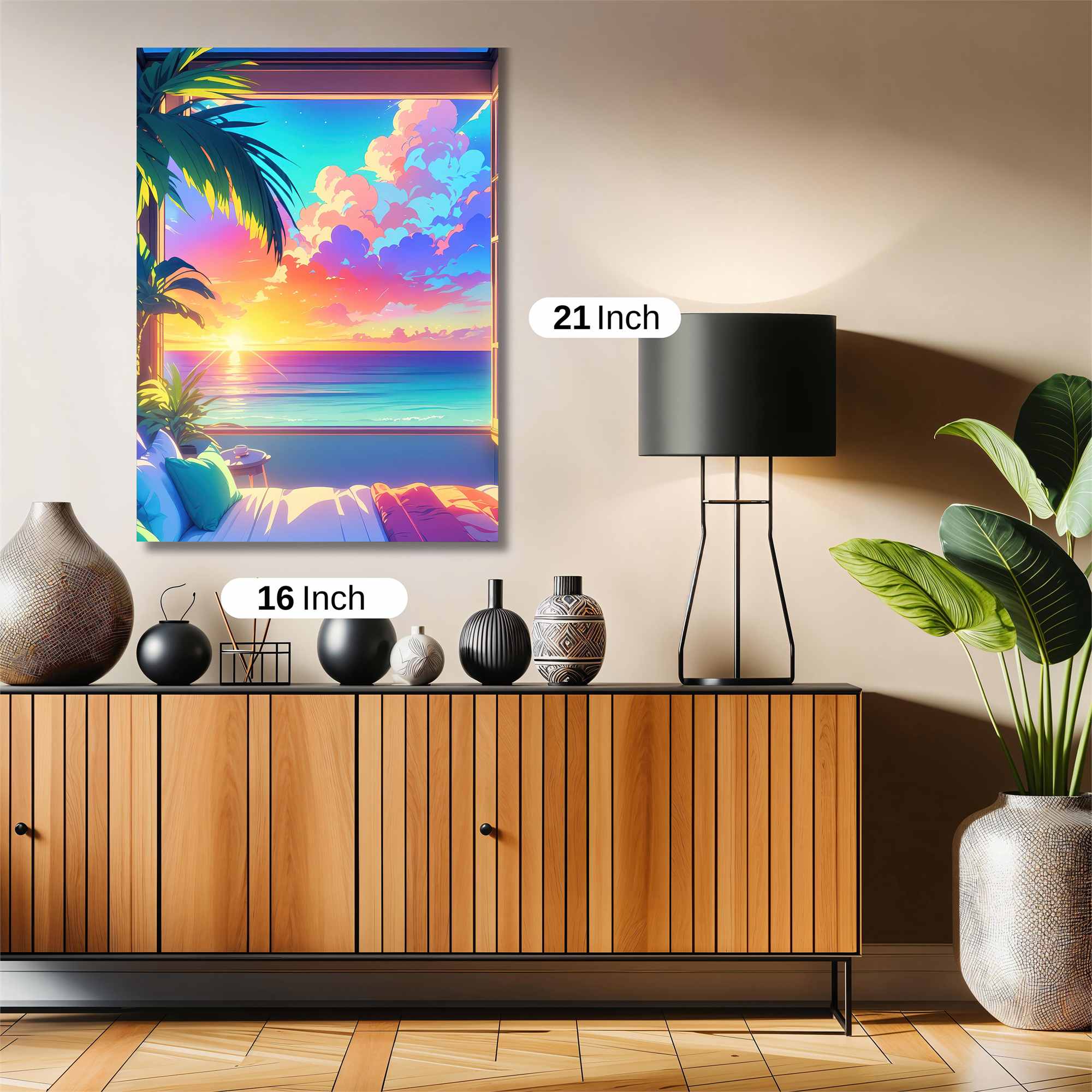 Sunset Serenity Safe Wall Magnetic / M