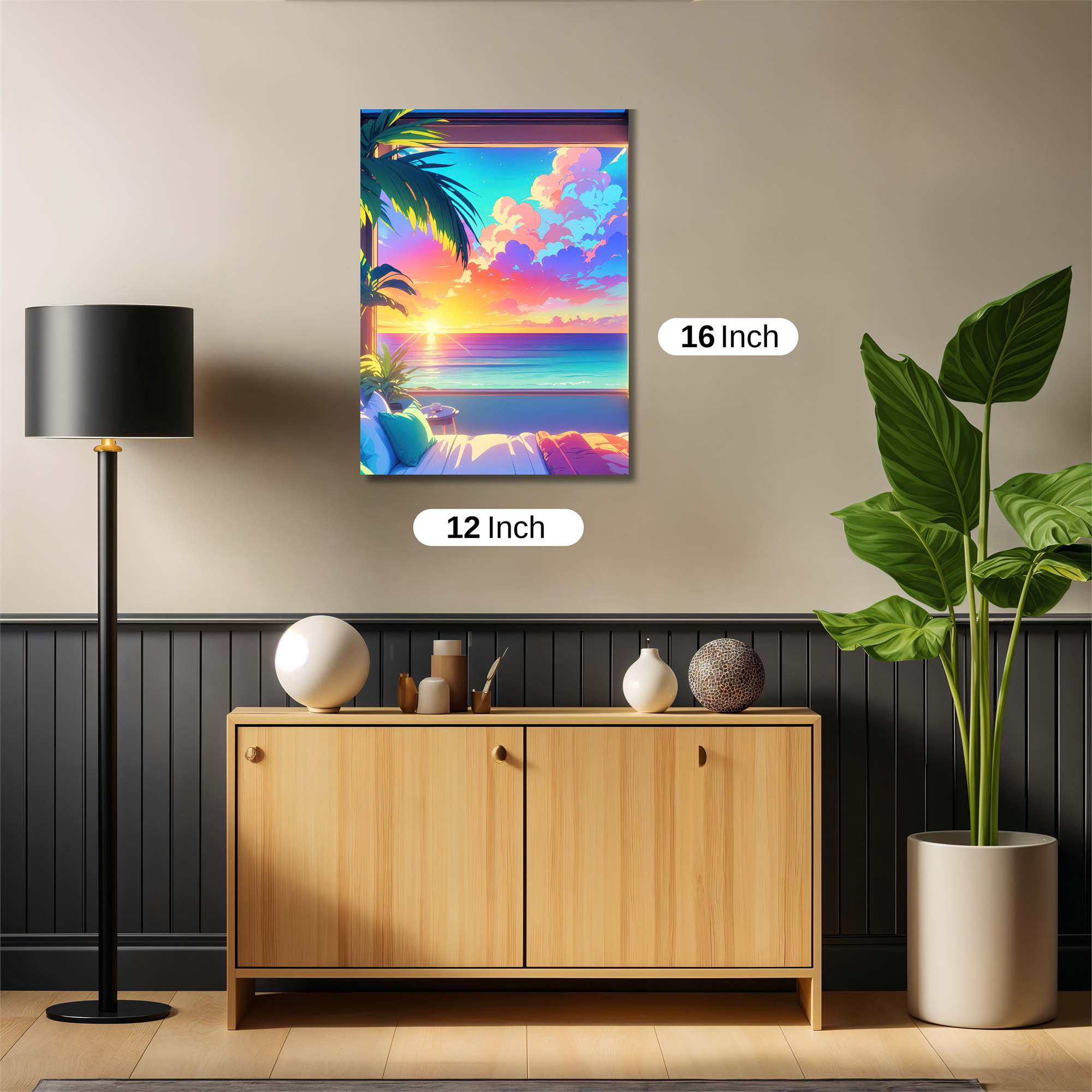 Sunset Serenity Safe Wall Magnetic / M