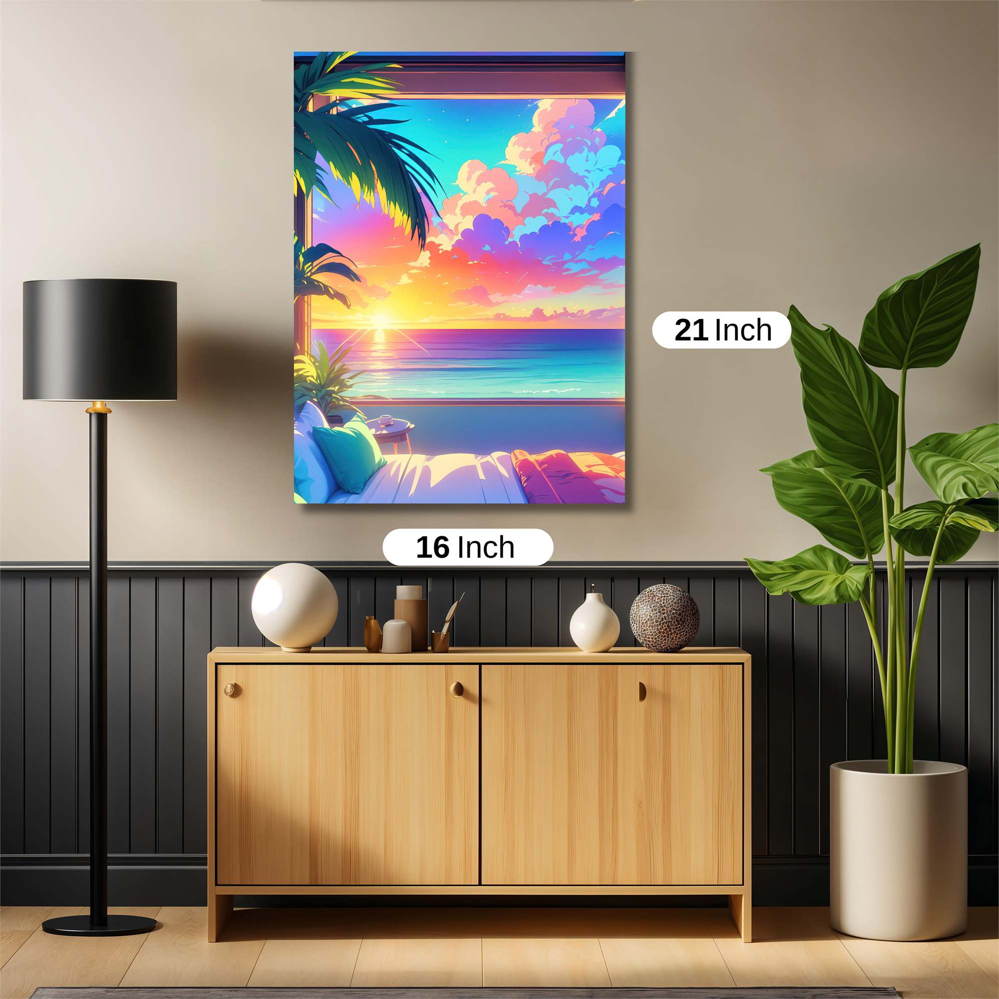 Sunset Serenity Safe Wall Magnetic / M